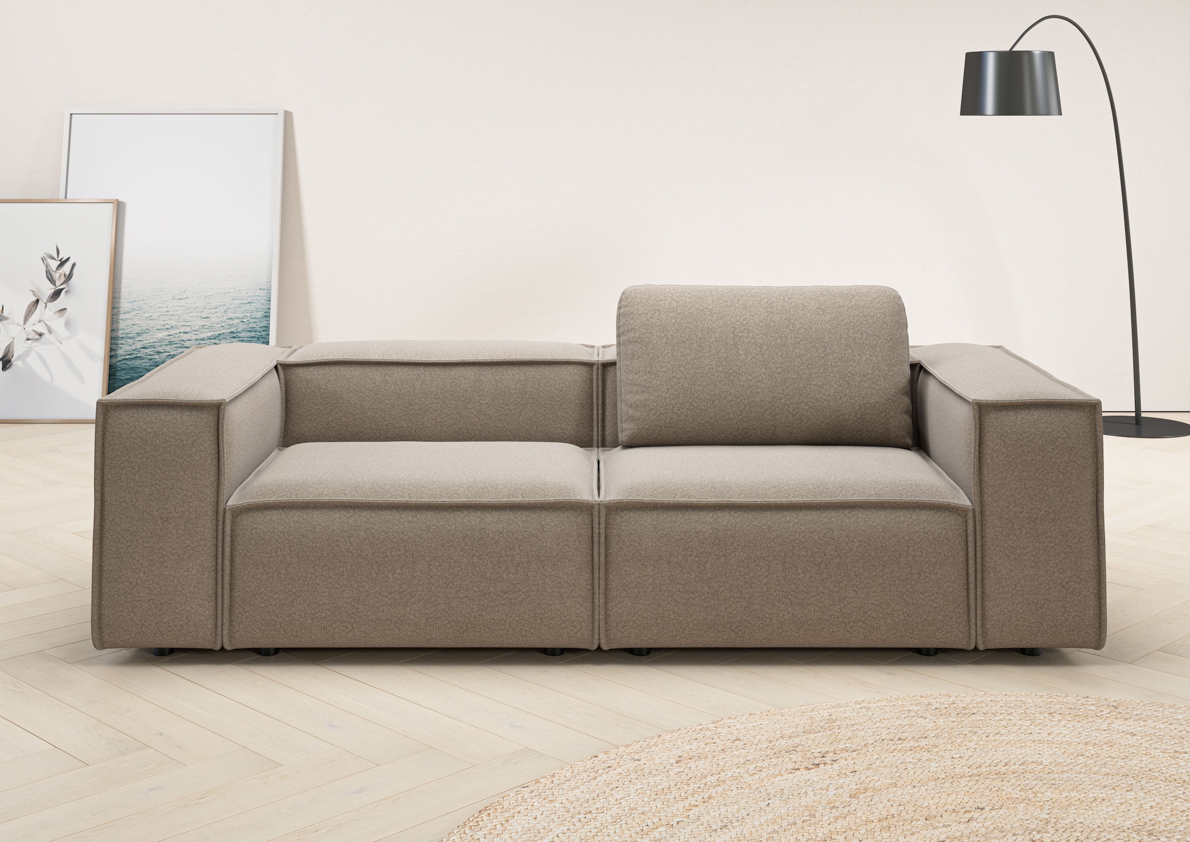 Home affaire 2-Sitzer "Watertown, modernes Sofa 246 cm breit, auch in Feinc günstig online kaufen