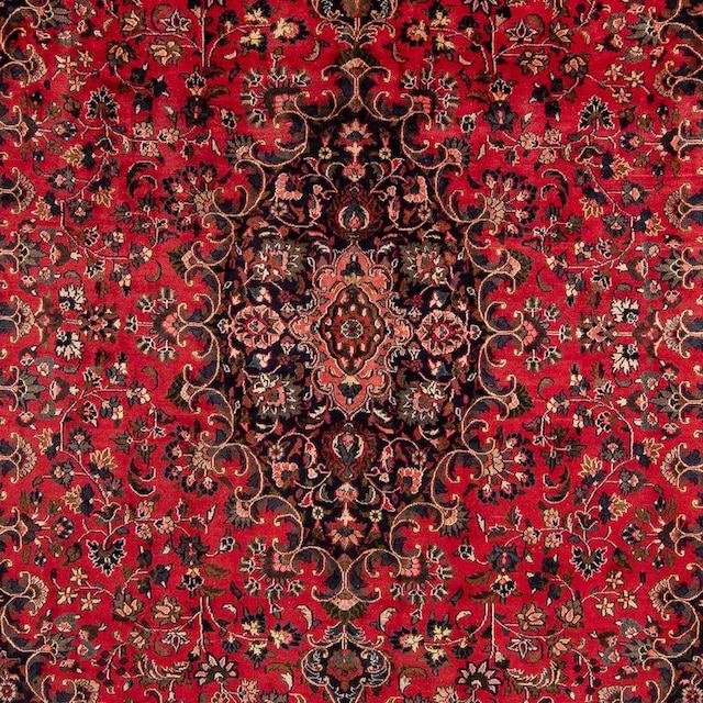 morgenland Orientteppich »Perser - Classic - 380 x 293 cm - rot«, rechteckig,  Wohnzimmer, Handgeknüpft, Einzelstück mit Zertifikat auf Rechnung | BAUR