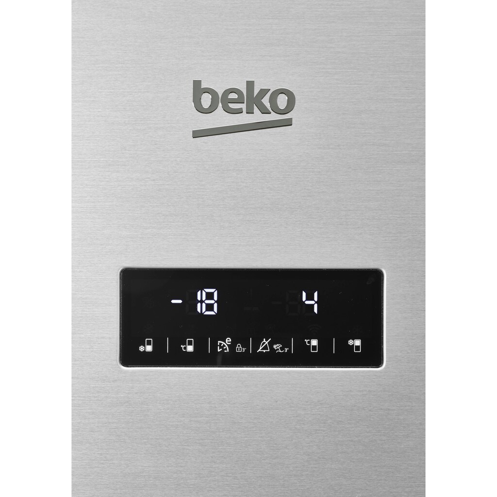 BEKO Kühl-/Gefrierkombination, RCNE560E50ZXPN, 192 cm hoch, 70 cm breit