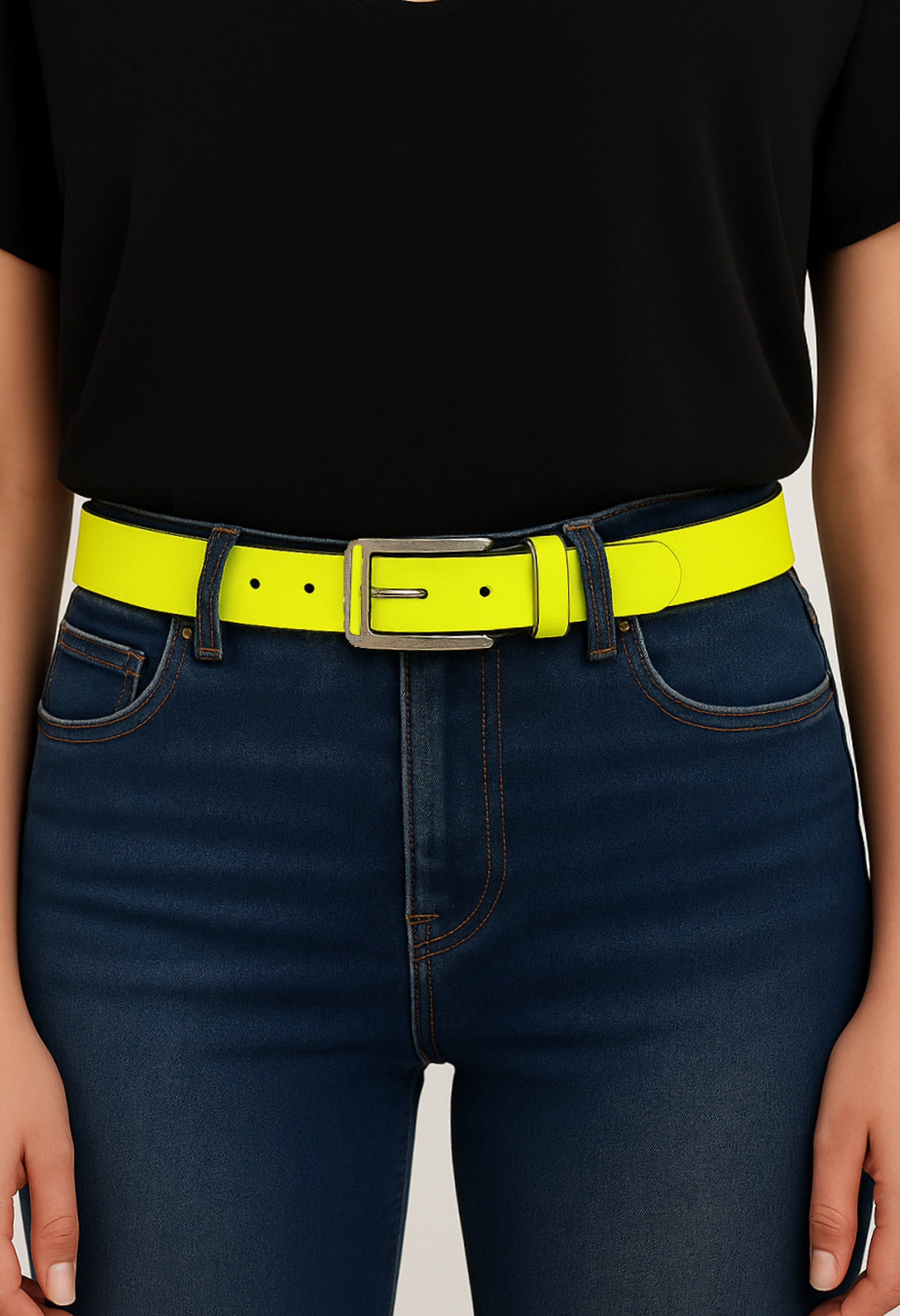 COLLEZIONE ALESSANDRO Ledergürtel »Neon«, aus echtem Leder, Made in Italy, Neon