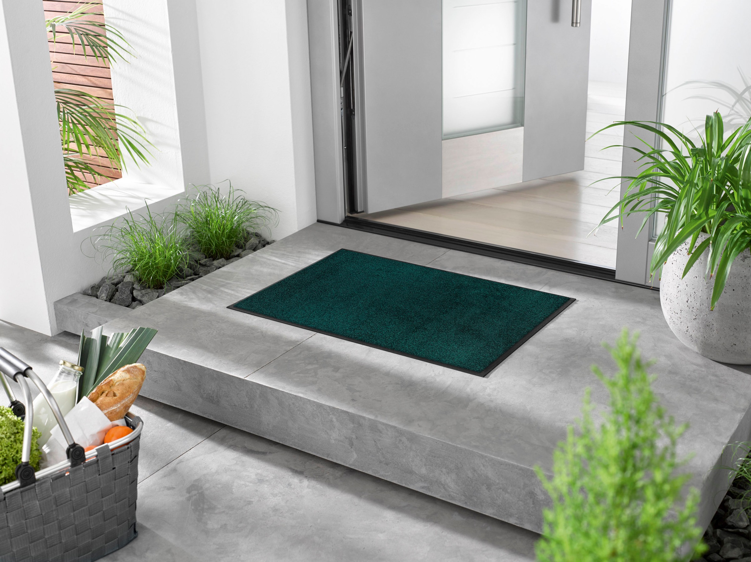 wash+dry by Kleen-Tex Fußmatte "Trend Uni, Schmutzfangmatte, waschbar" rech günstig online kaufen