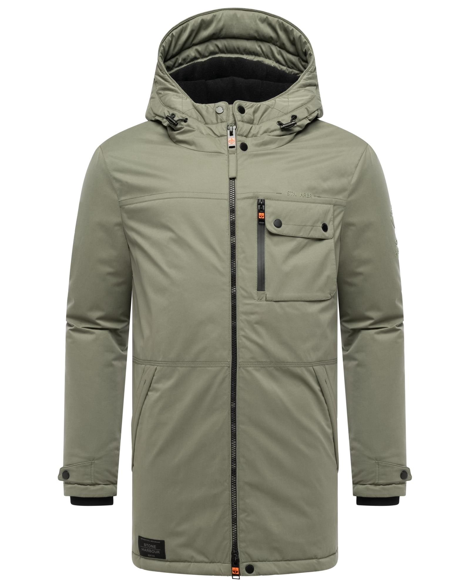Stone Harbour Wintermantel "Fintaan XX" Winterparka mit großen Eingrifftaschen und Brusttasche