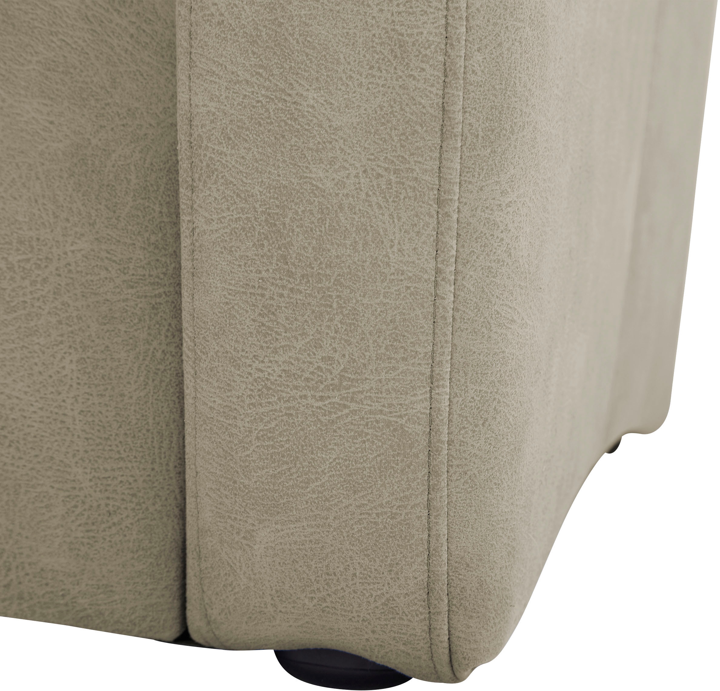 VILLA BECK Ecksofa »Varese L-Form«, (2 St.), Kopfteilverstellung, wahlweise mit Sitzvorzug, in Sitzhöhe 46 cm