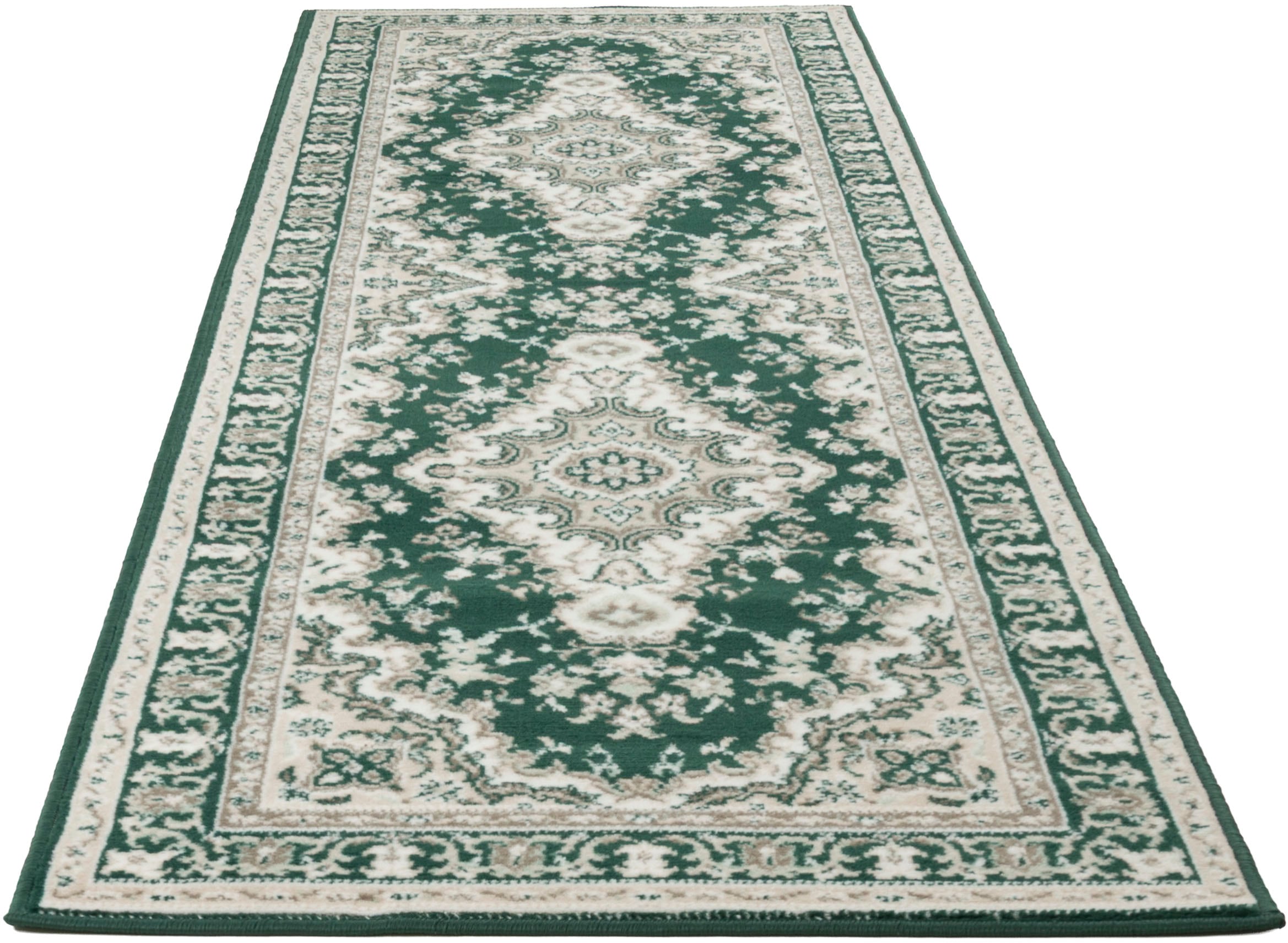 my home Läufer »Oriental, Made in Belgium«, rechteckig, 7 mm Höhe, Läufer, Brücke, Kurzflor, Orient-Optik, mit Bordüre, gewebt