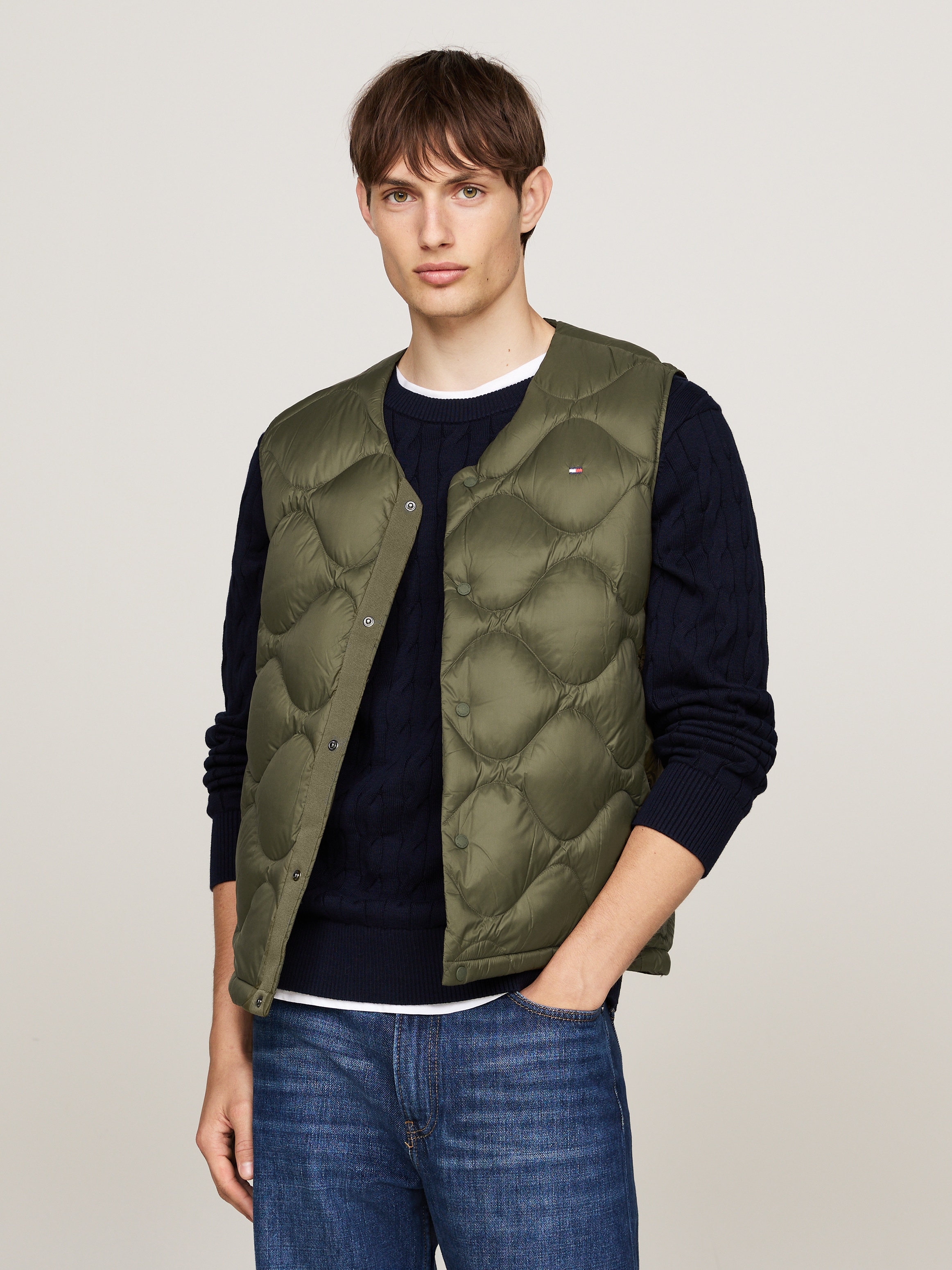 Tommy Hilfiger Steppweste "ONION QUILTED DOWN LINER VEST", mit Zwiebelsteppung