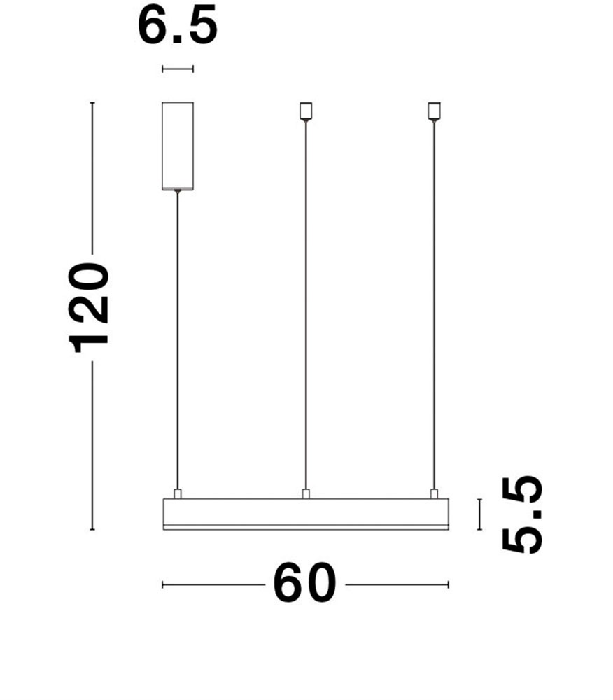 Nova Luce LED-Hängeleuchte »MOTIF« LED-Modul 1 Stk. Warmweiß Dimmbar; Höhenverstellbar; Mit Leuchtmittel