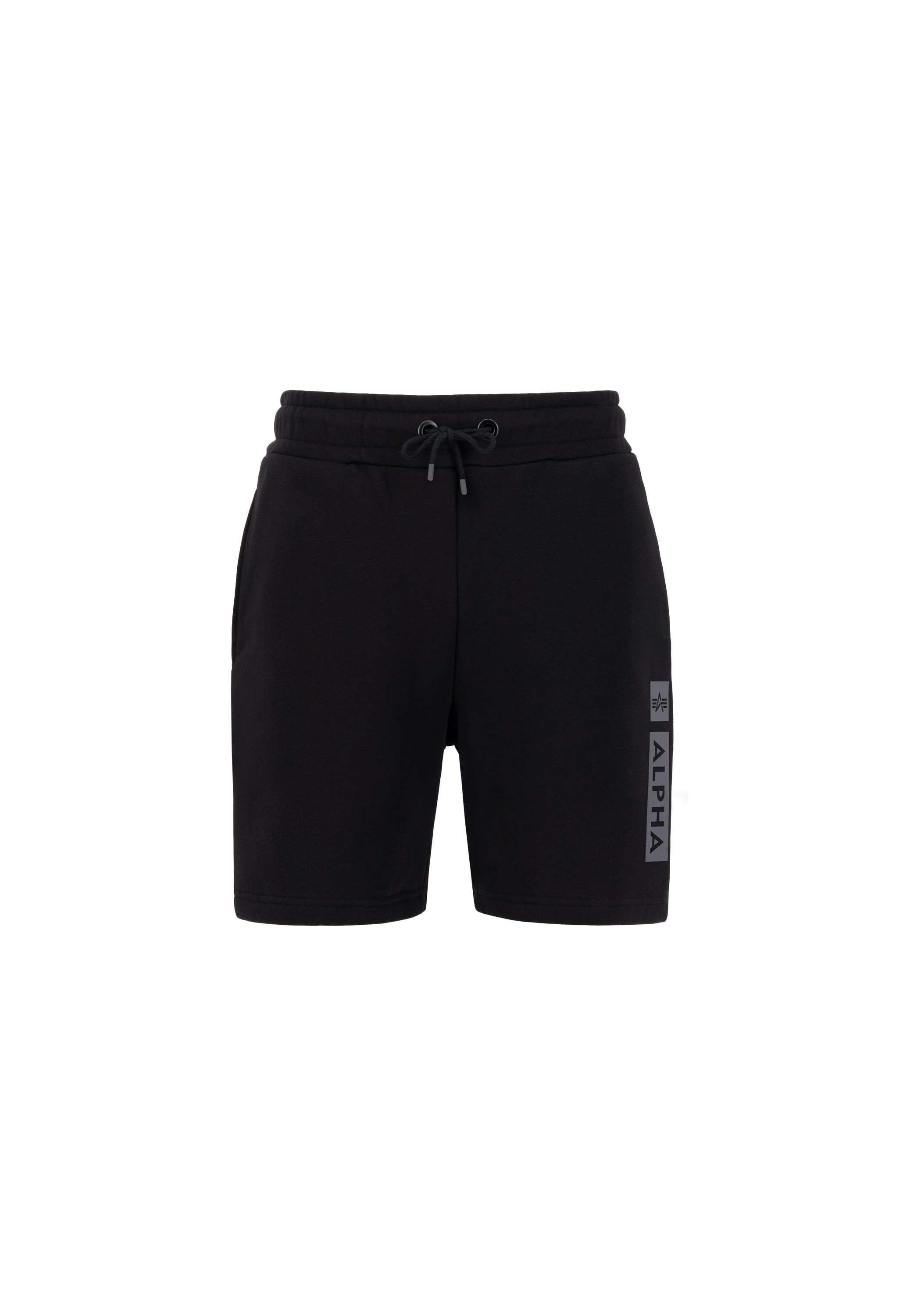 Herren Shorts "Alpha Puff Print Short", schwarz, Gr. XS, ALPHA INDUSTRIES, Obermaterial: 80% Baumwolle, 20% Polyester, Hosen
