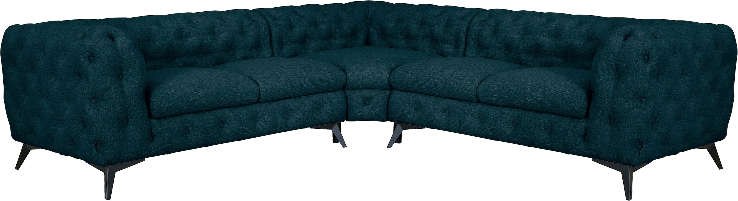 Chesterfield-Sofa »Glynis L-Form«, aufwändige Knopfheftung, moderne Chesterfield...