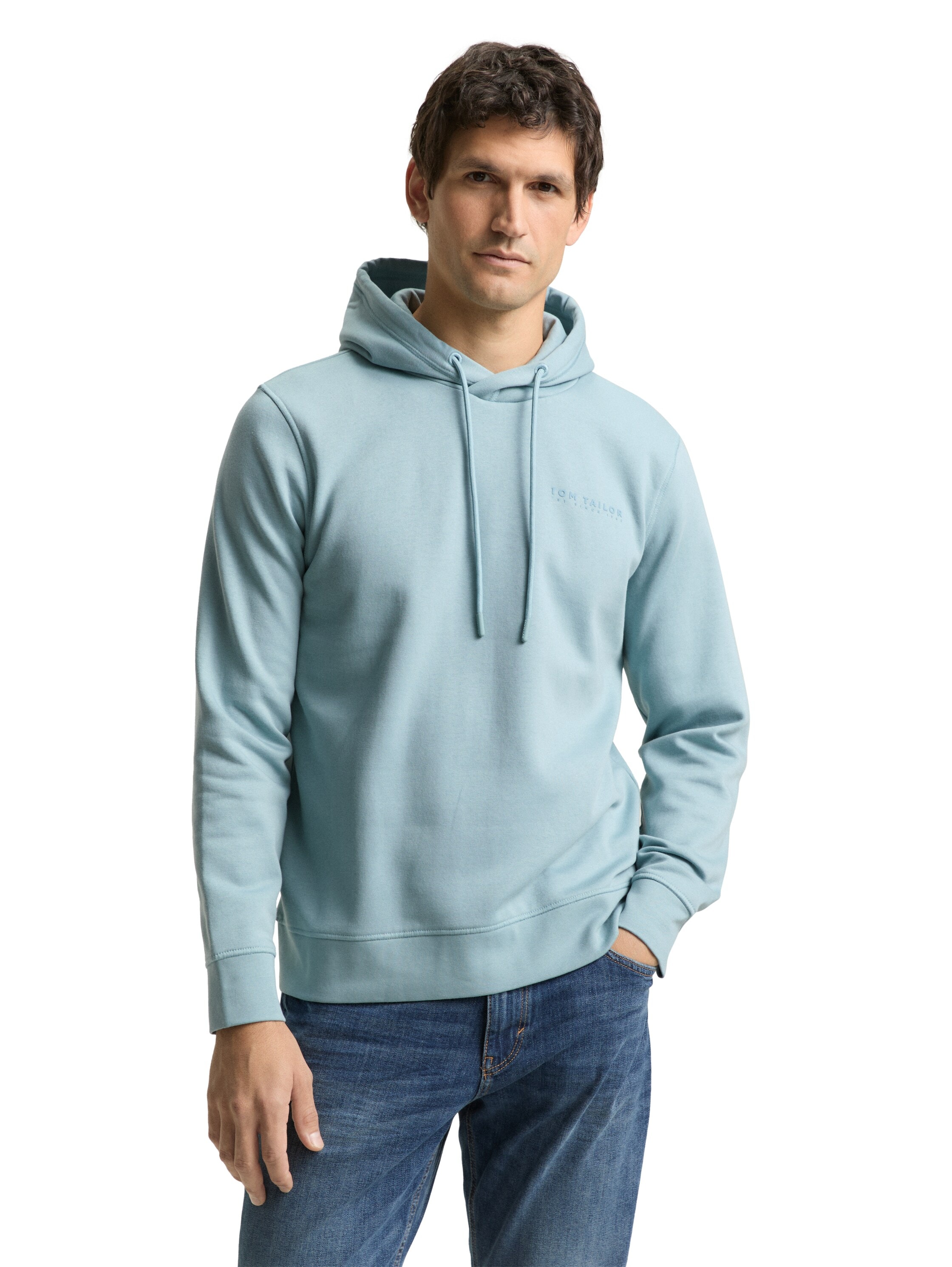 TOM TAILOR Hoodie, mit Logo Stickerei