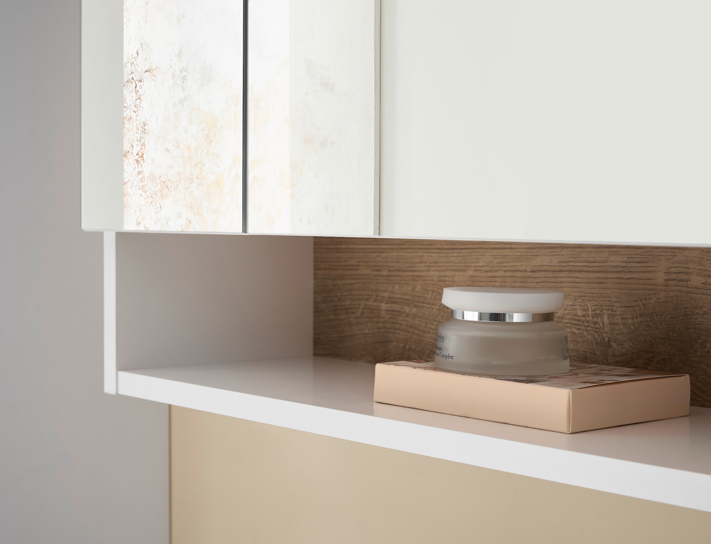 BASIC by Balculina Spiegelschrank »Denver Spiegelschrank, Badezimmerschrank BxHxT 80x75x22« 1 Stk. tlg. Breite 80 cm, Tür L/R montierbar, Softclose