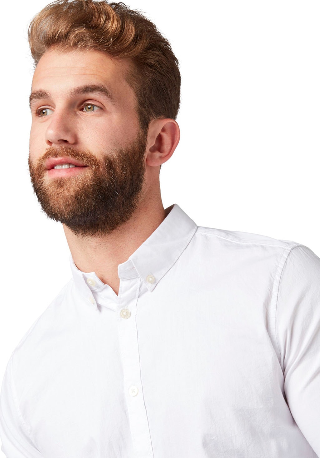 TOM TAILOR Langarmhemd, mit Button-down-Kragen