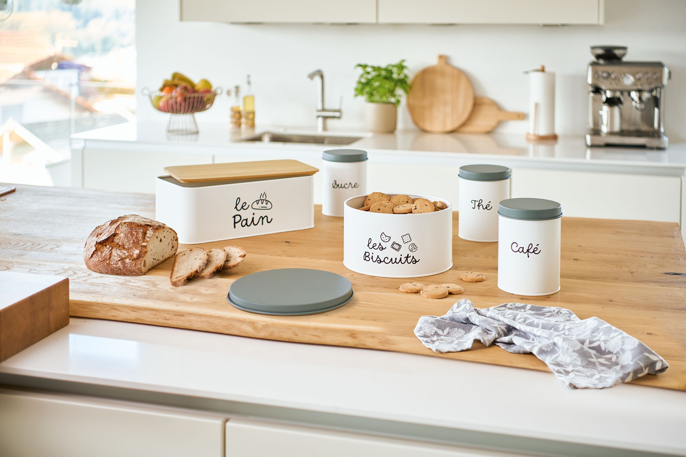 Zeller Present Vorratsdose "French" Set, 1300ml, Ø 11 x 15 cm;3000ml, Ø 21 günstig online kaufen