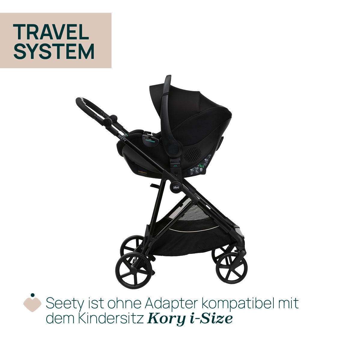 Chicco Kinder-Buggy »Seety Etna Black«, 22 kg