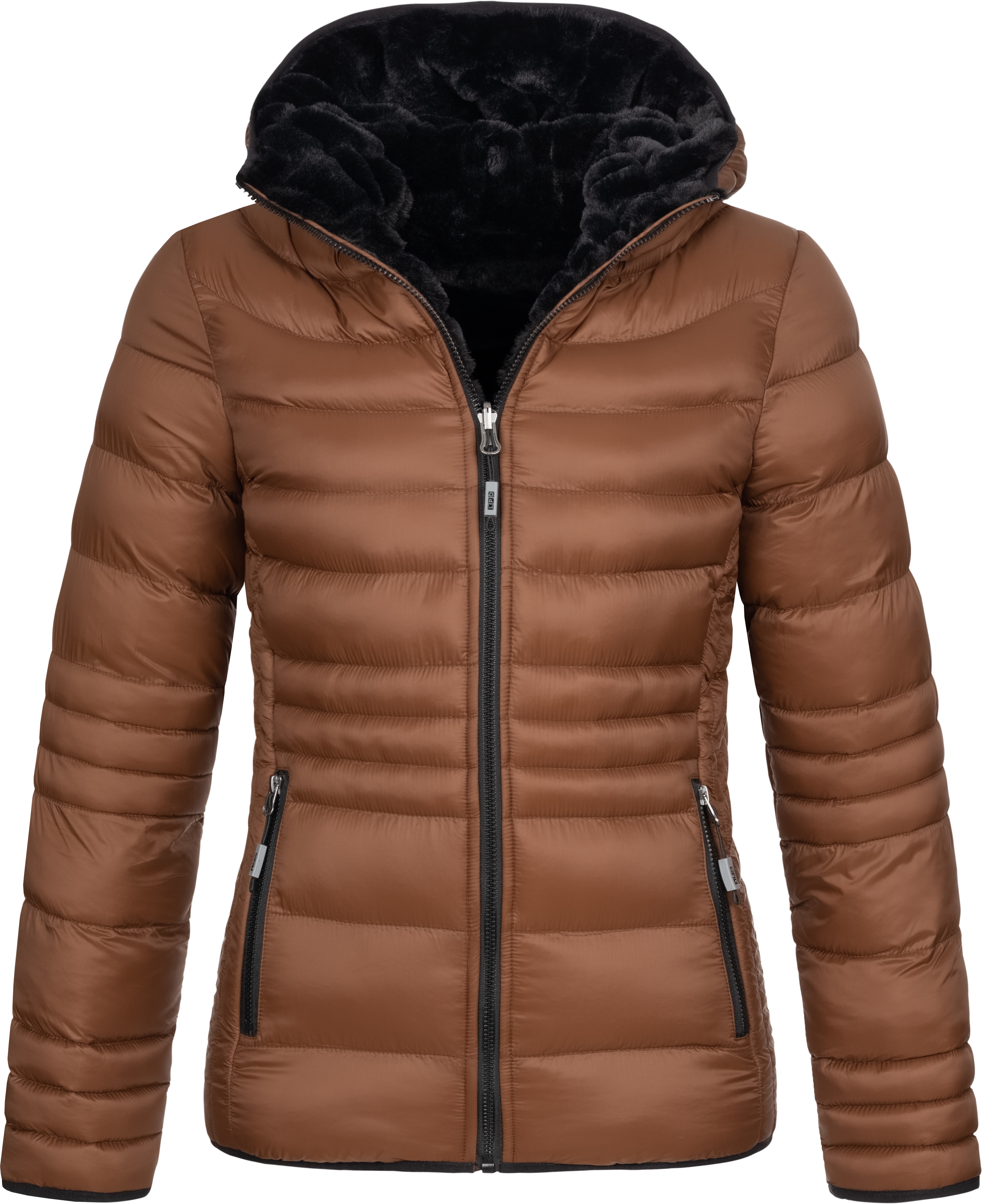 DEPROC Active Wendejacke "GILMOUR NEW REVERSAL Women" mit Kapuze Wendejacke mit schlichtem Design