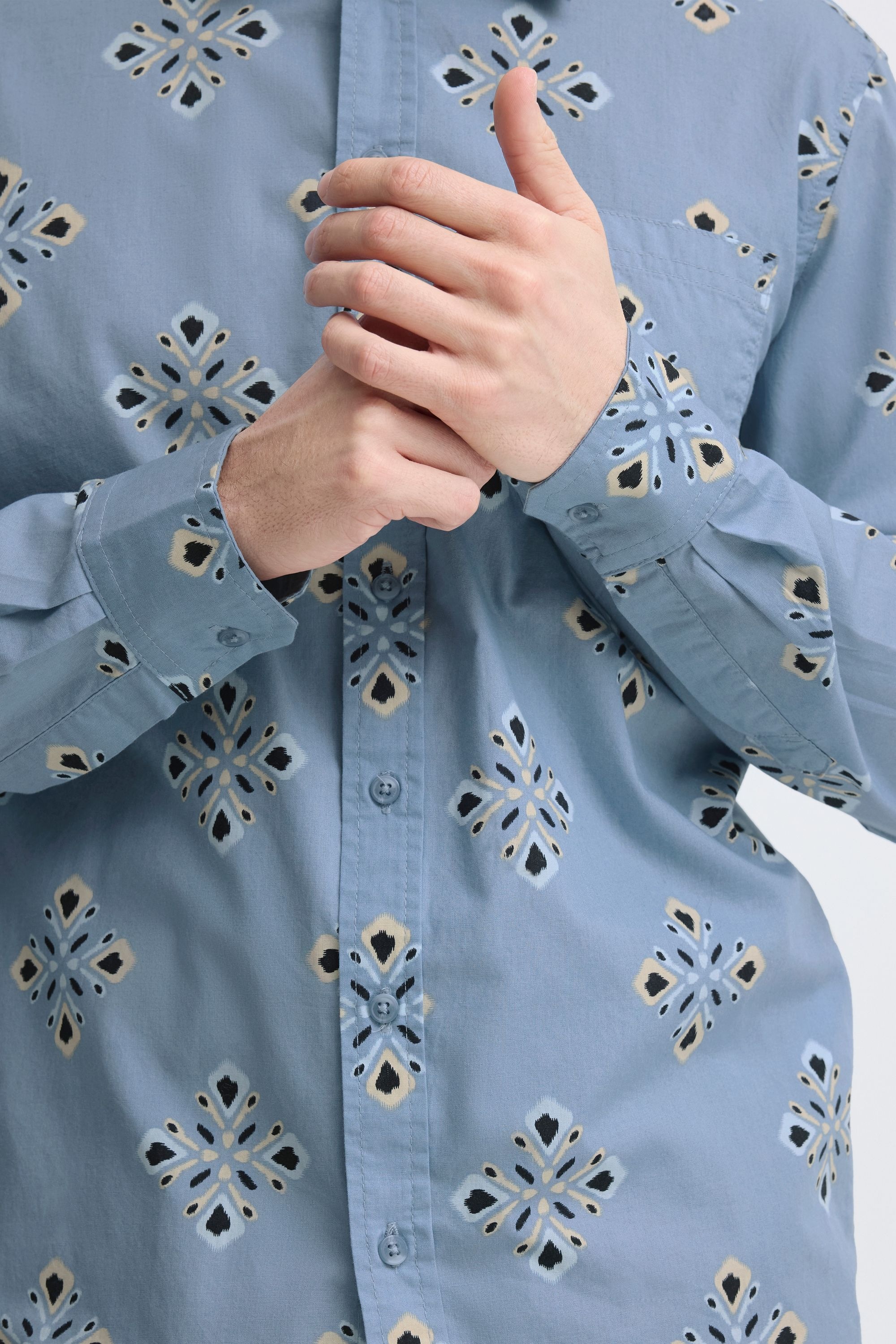 Blend Langarmhemd »BHDitlef« Florales Print Hemd