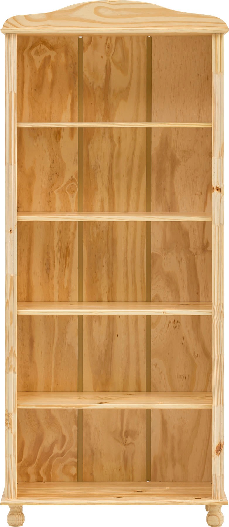 Möbilia Bücherregal "Chur" mit gedrechselten Füßen günstig online kaufen