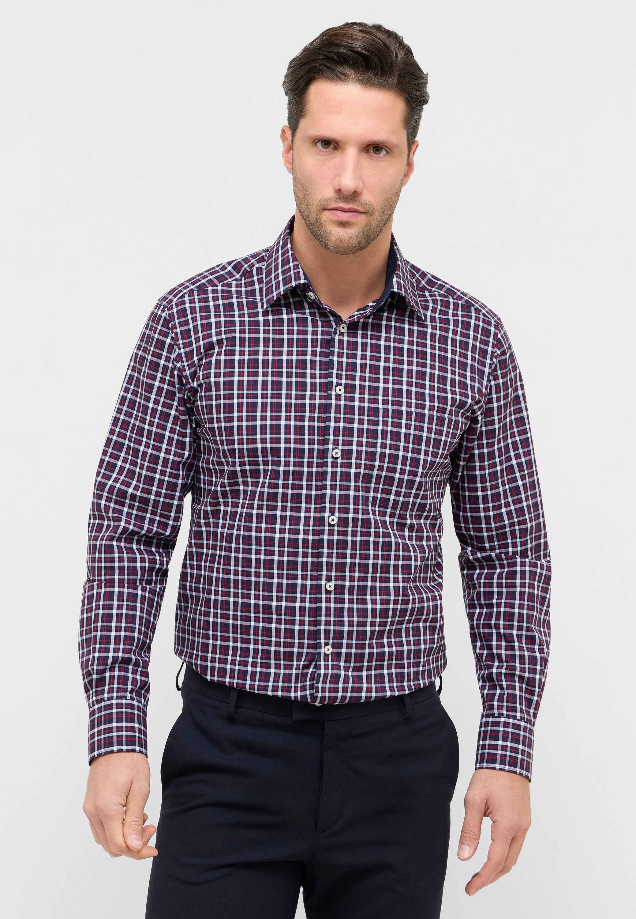 Eterna Langarmhemd "MODERN FIT" NON IRON (bügelfrei) günstig online kaufen