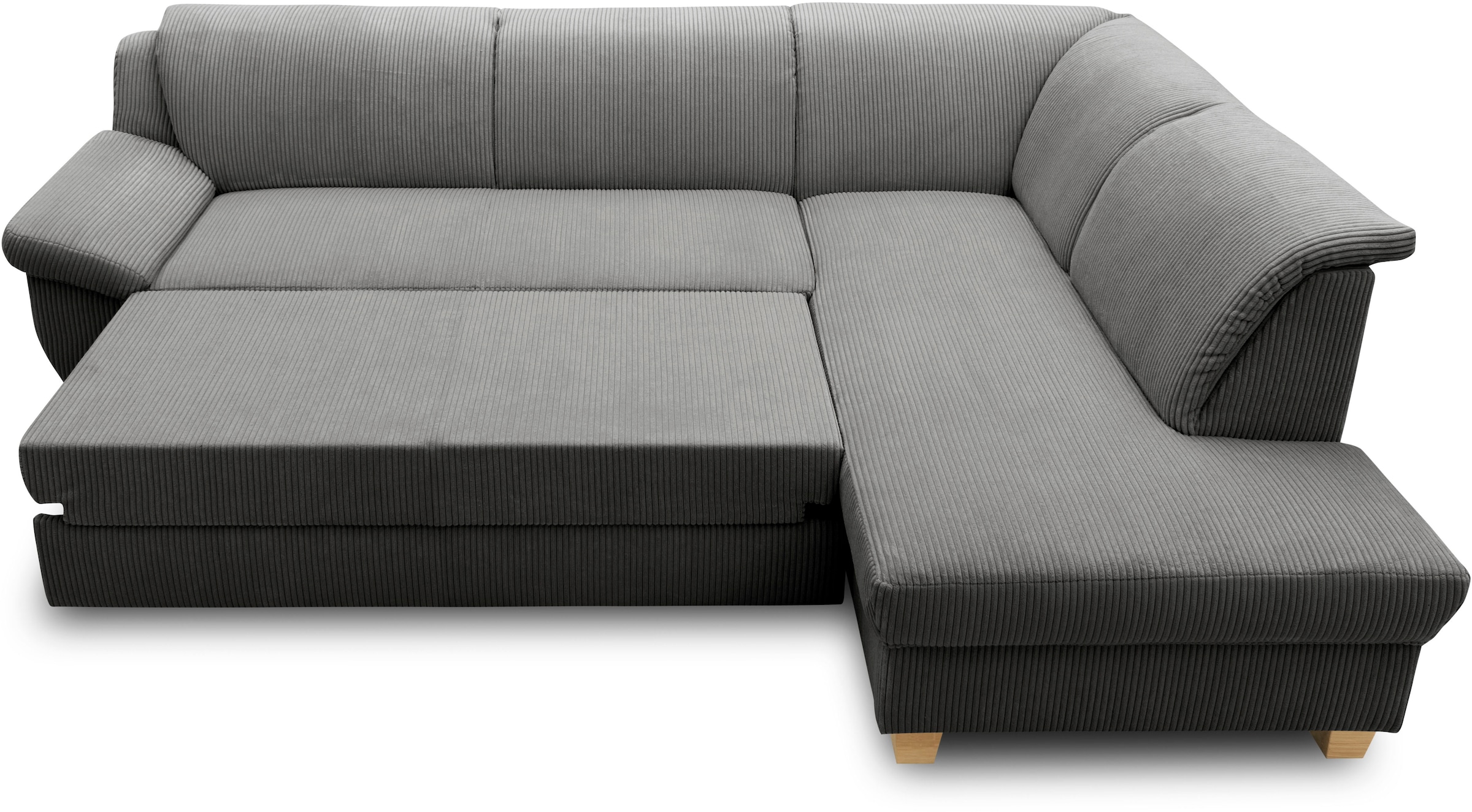 Home affaire Ecksofa »Yesterday zeitlos und elegant, bequeme Armlehnen, L-Form«, wahlweise mit Bettfunktion, auch in Cord