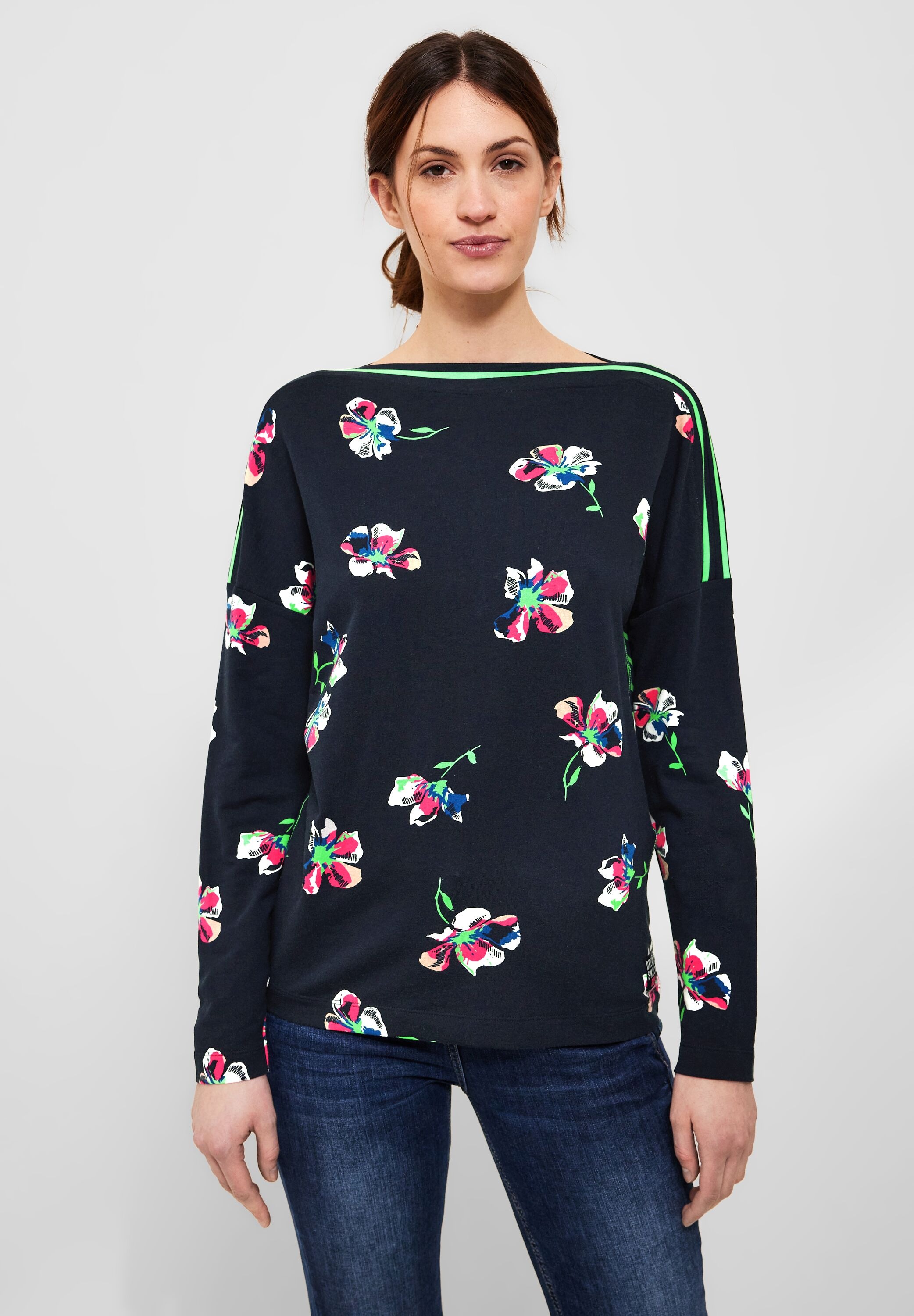 Cecil Rundhalsshirt mit Mustermix