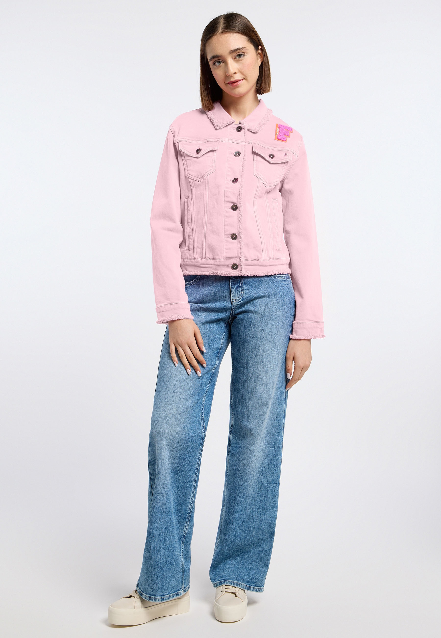 Frieda & Freddies Jeansjacke »Denim Jacket "F"« 1 Stk. tlg. ohne Kapuze