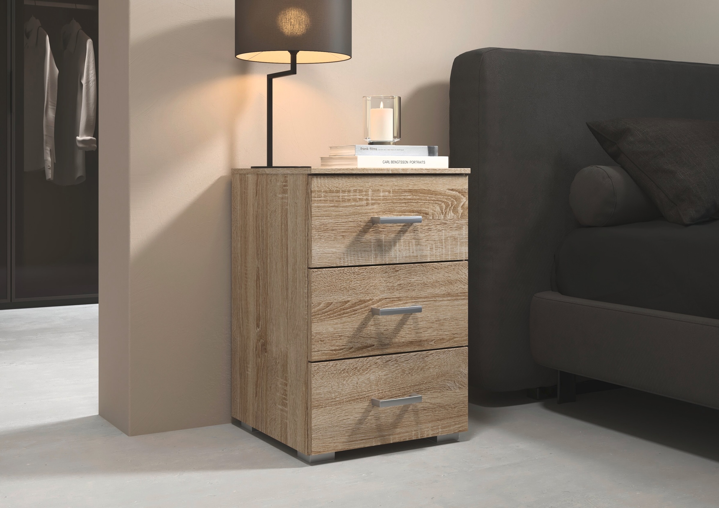 rauch Nachtkommode "Gamma" Breite 40 cm / Höhe 61 cm, verschiedene Griffvar günstig online kaufen