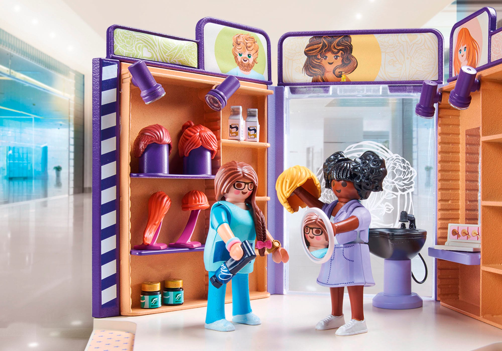 Playmobil® Konstruktions-Spielset »Friseursalon (71535), My Life«, (80 St.), Made in Europe