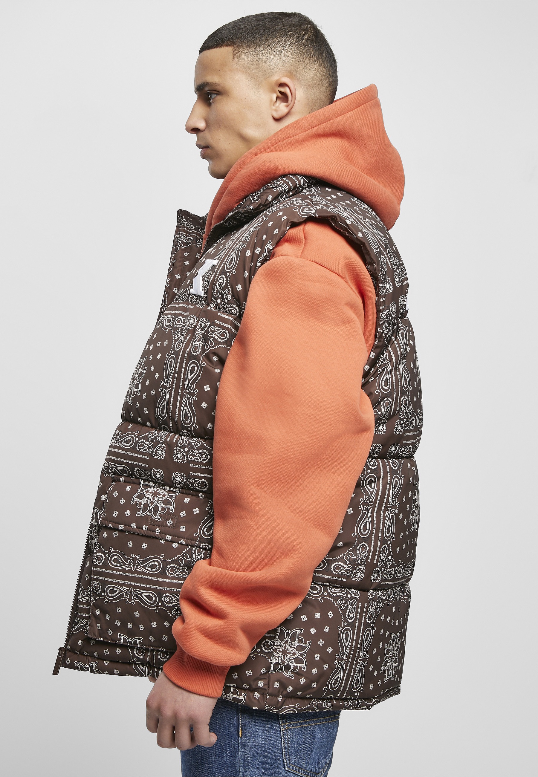 Karl Kani Jerseyweste »Karl Kani Herren KM224-061-1KK OG Paisely Puffer Vest« 1