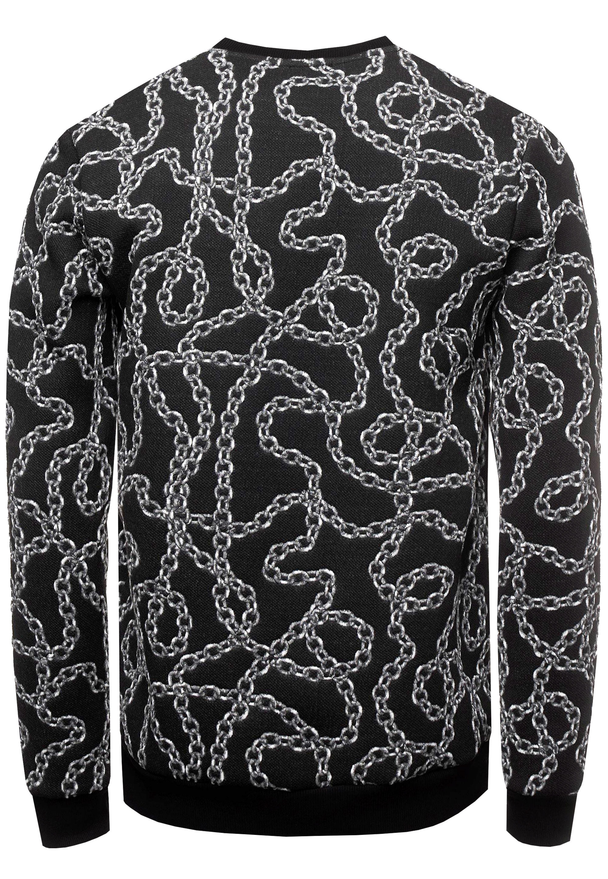Rusty Neal Strickpullover, mit ausgefallenem Muster