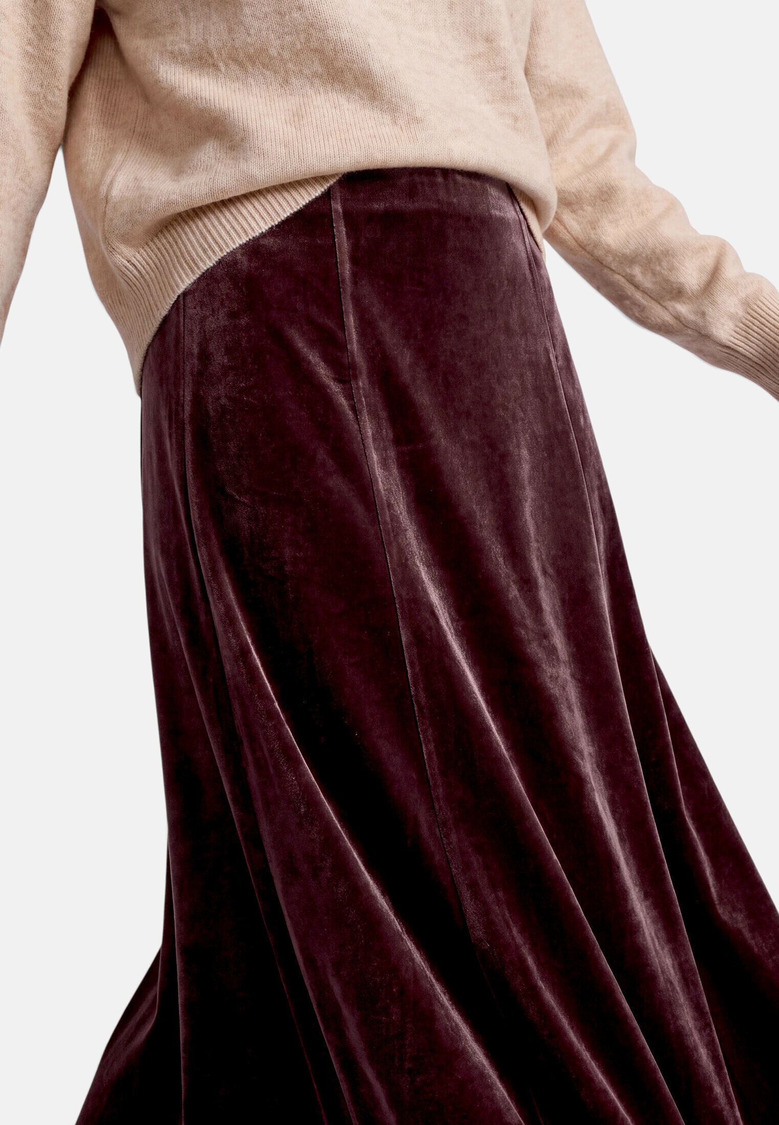 Zero Midirock »Damen mit elastischem Bund« Material