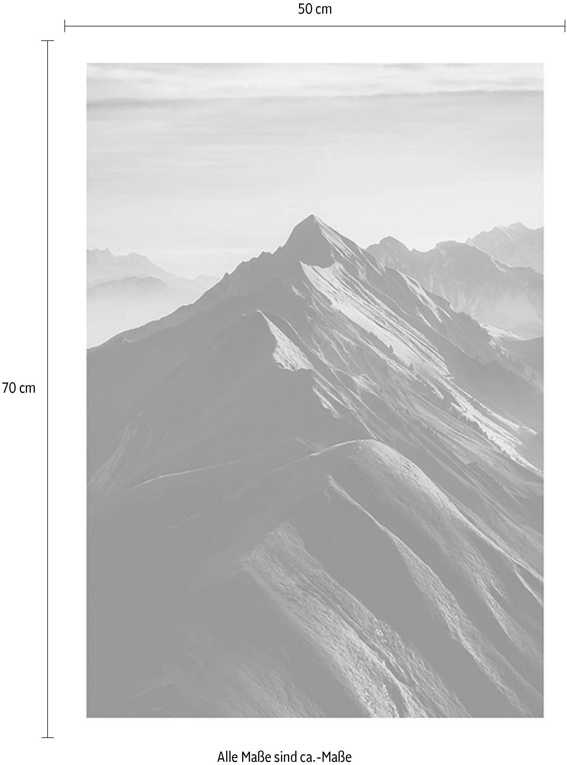 Komar Bild »Mountain Top«, Natur, (1 St.), Wandbild zur Dekoration - ohne Rahmen