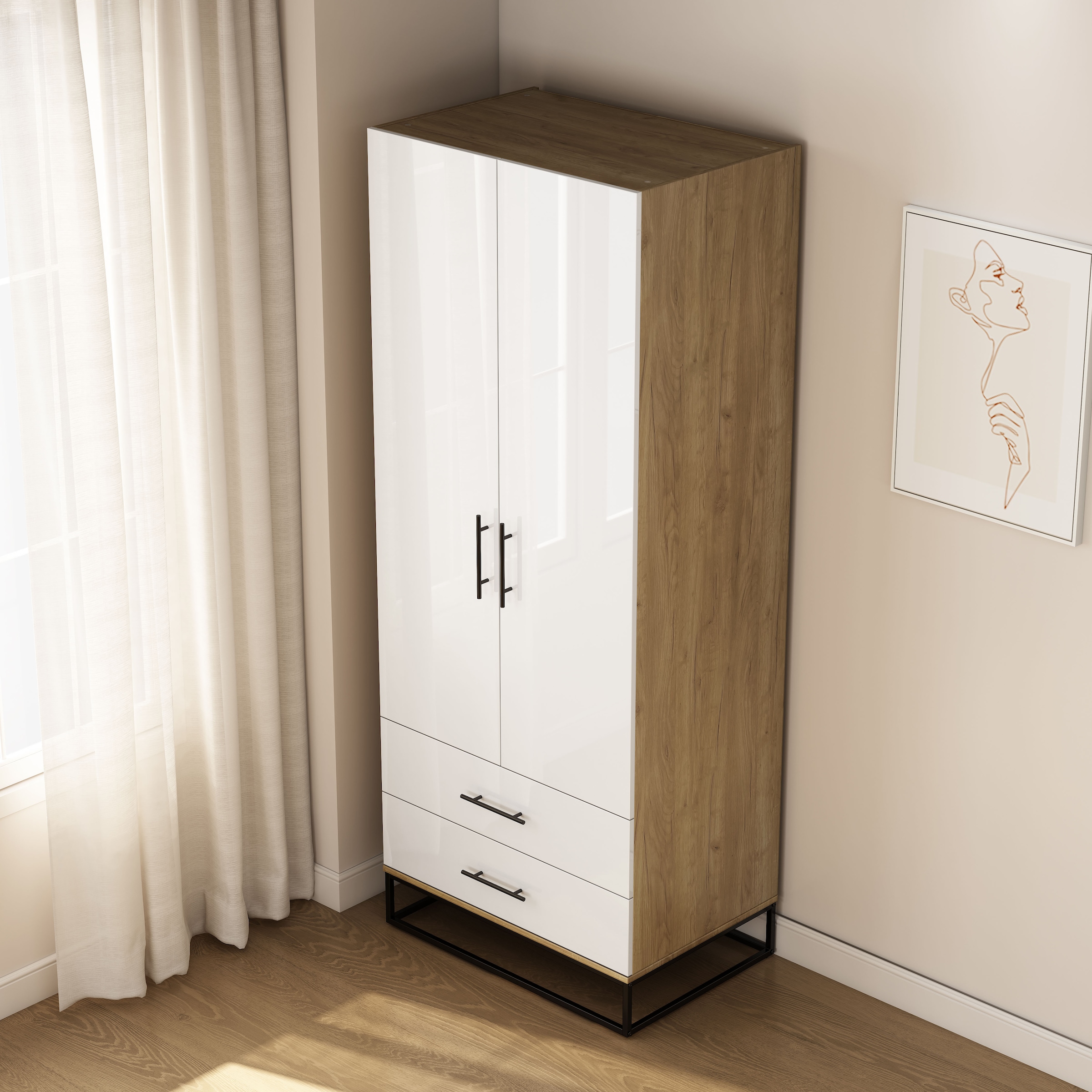 OTTO home Kleiderschrank »Lucca Schlafzimmerschrank Garderobe hochglanz Bestseller«