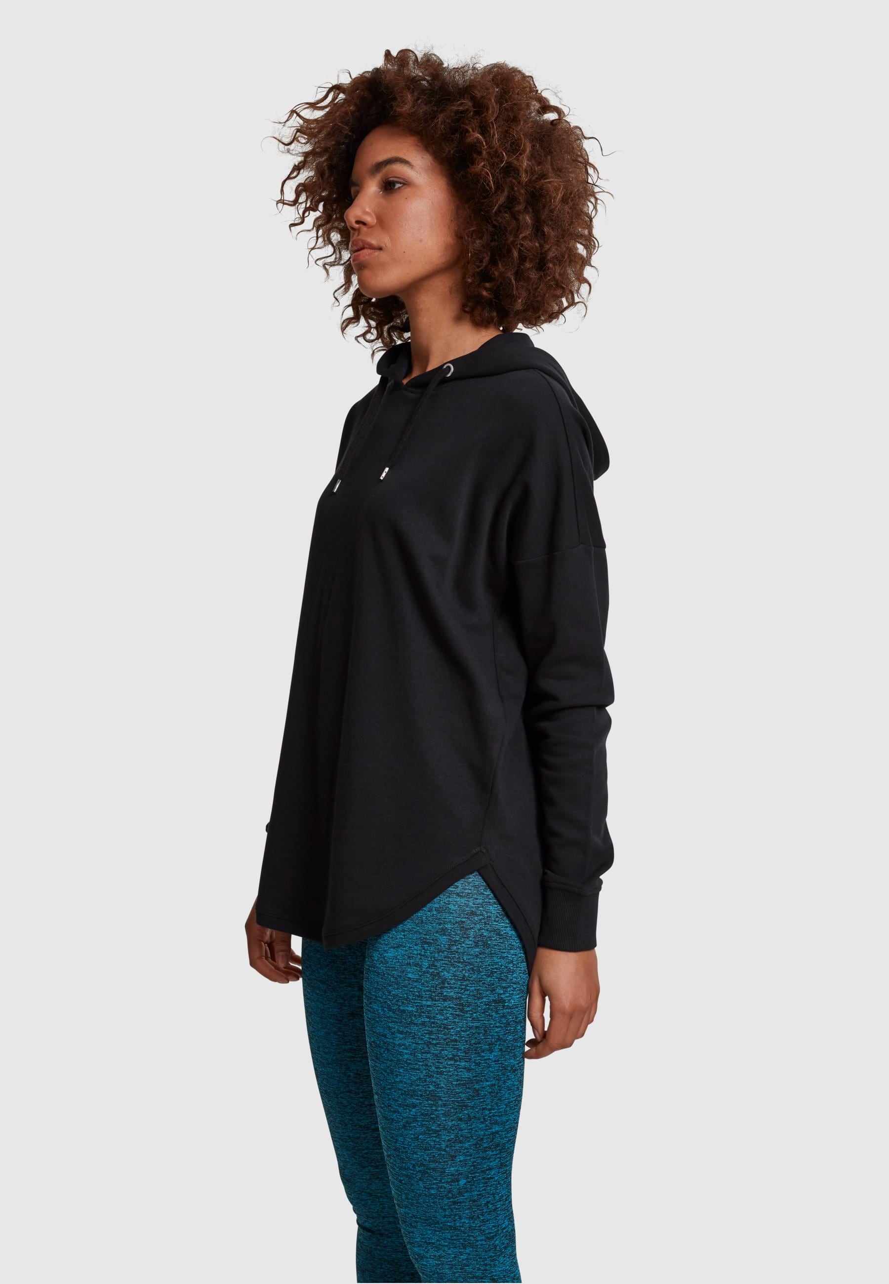 URBAN CLASSICS Rundhalspullover »Urban Classics Damen Ladies Oversized Terry Hoody«, (1 tlg.)