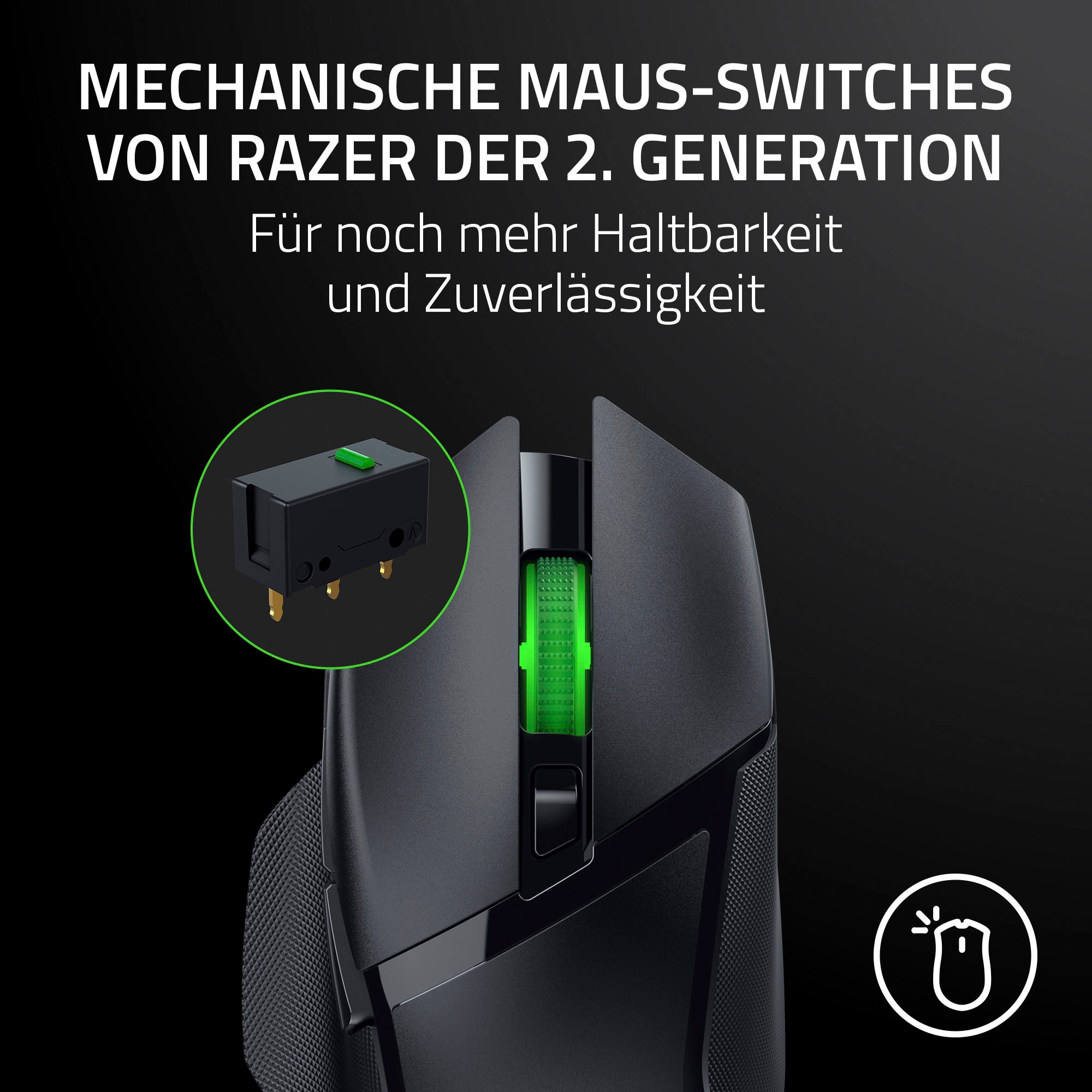 RAZER Gaming-Maus »Basilisk V3 X HyperSpeed«, USB-Bluetooth