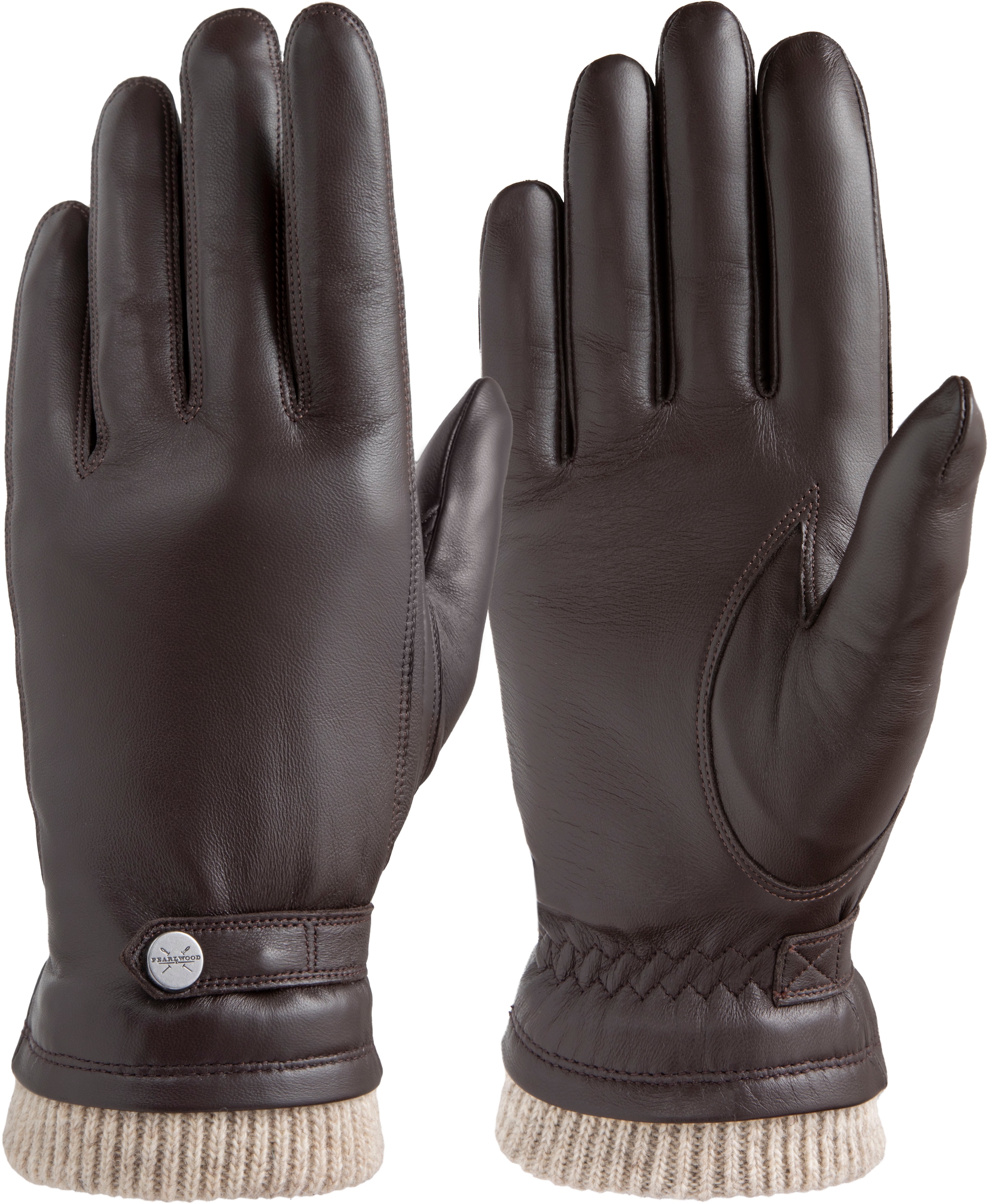 PEARLWOOD Lederhandschuhe "SUNNY", anschmiegsamer Elastikbund schütz vor Wi günstig online kaufen