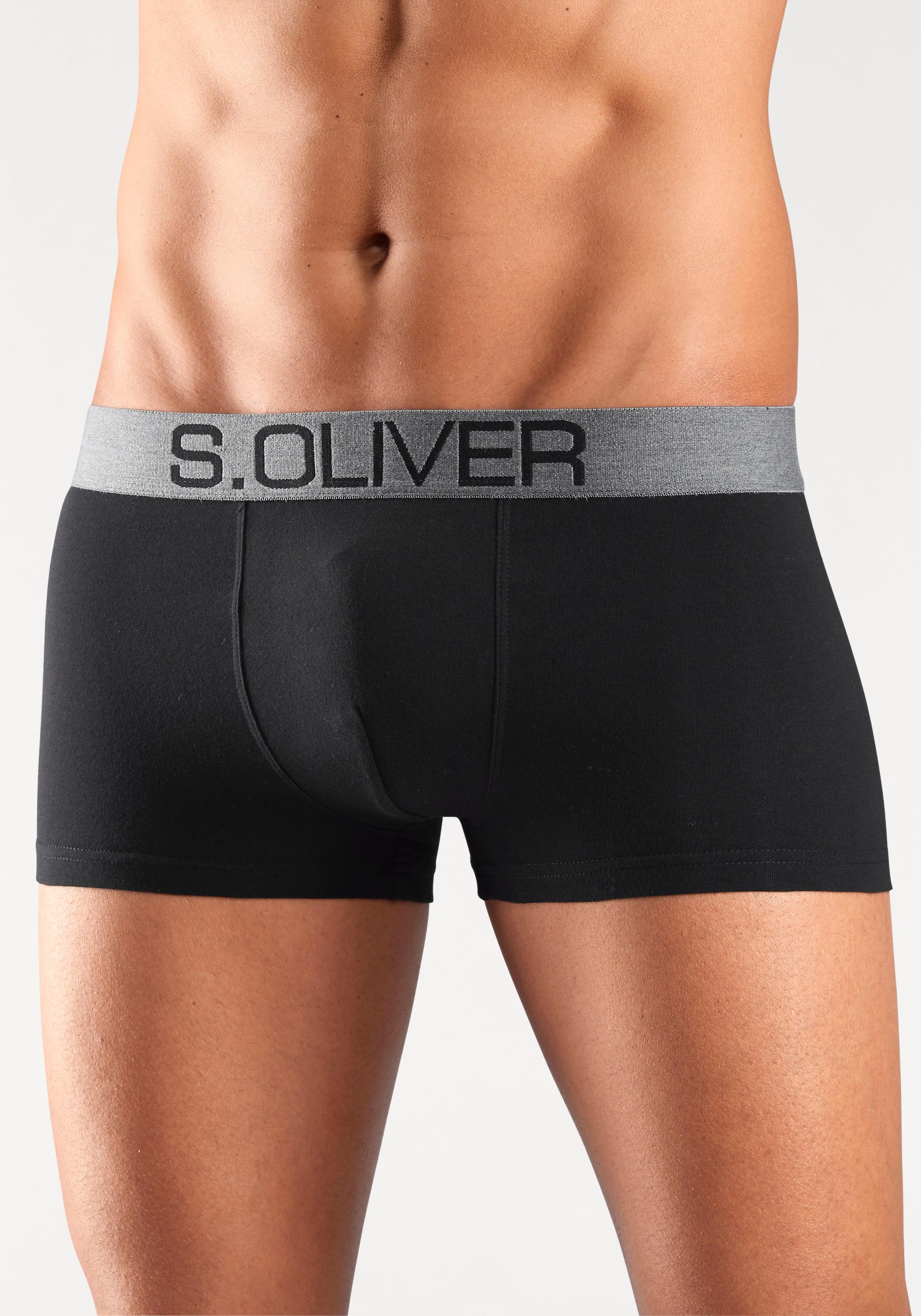 | 4 Hipster-Form Boxershorts, St.), mit s.Oliver kontrastfarbenem BAUR (Packung, in Webbund