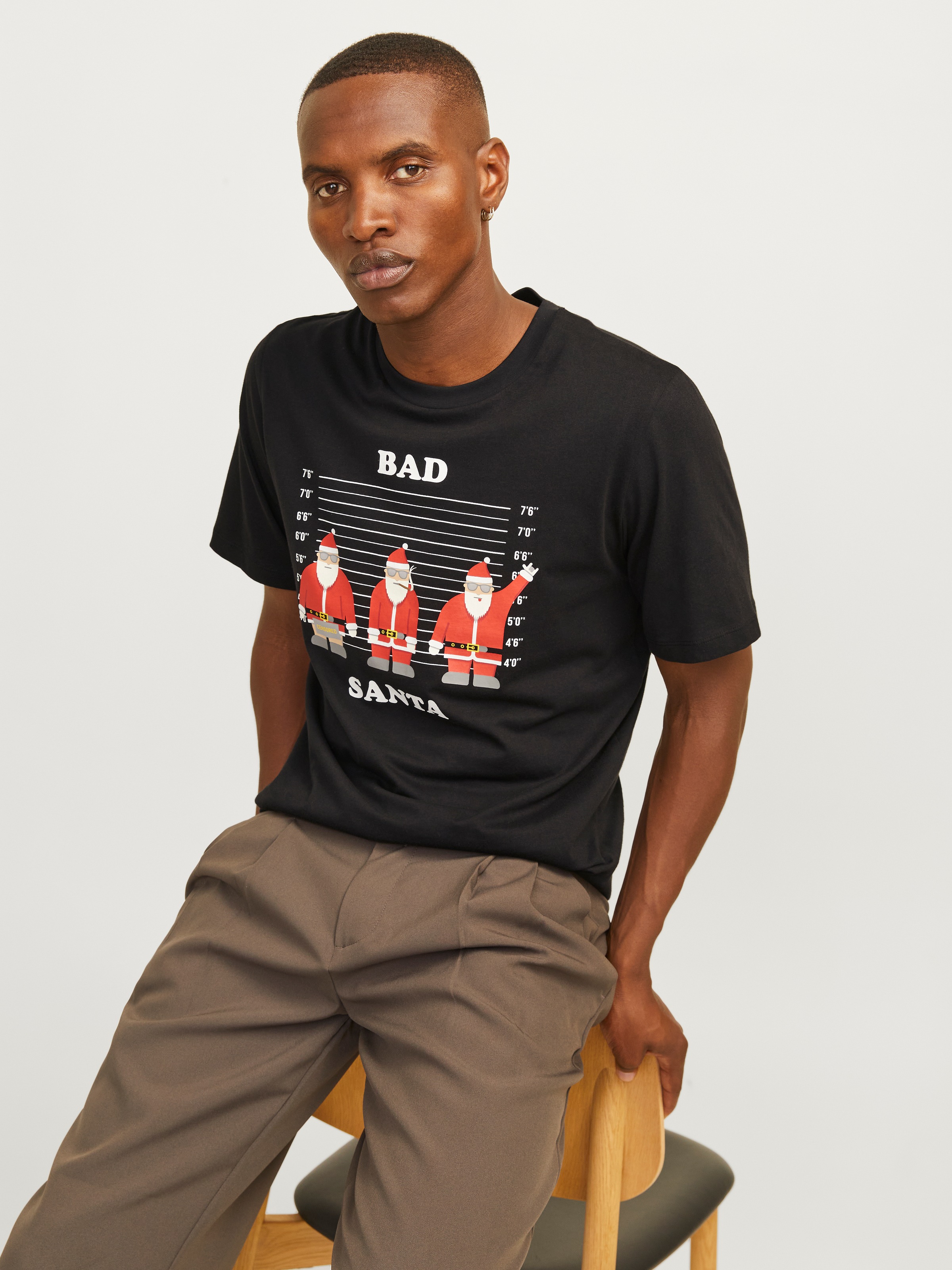 Jack & Jones Rundhalsshirt "JJXMAS FUNNY TEE SS CREW NECK" günstig online kaufen