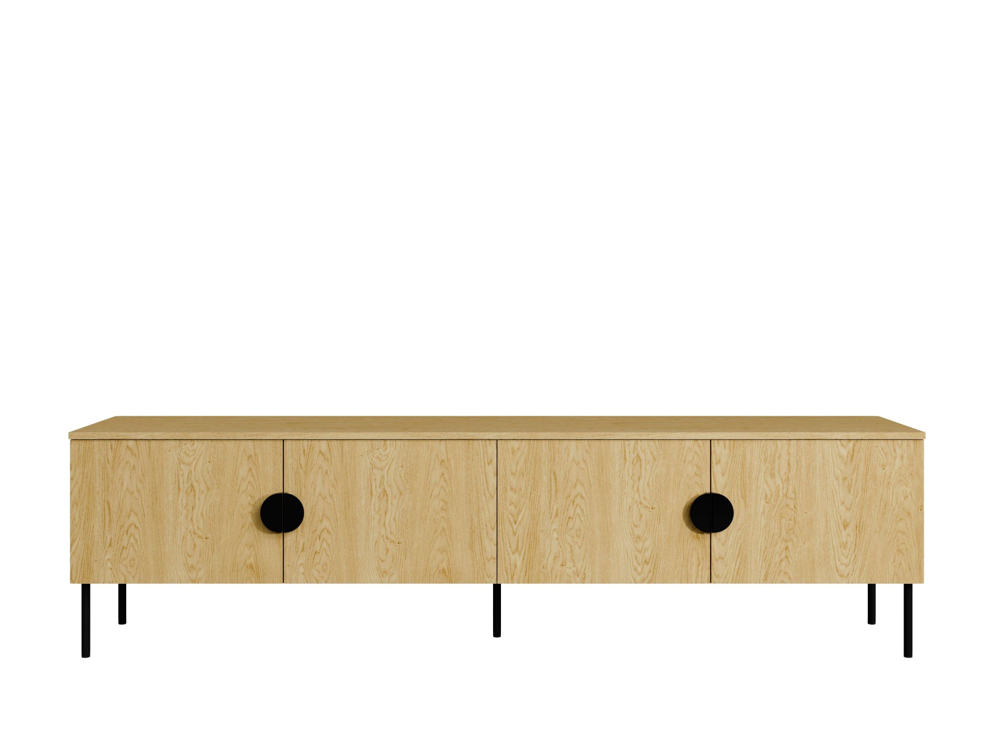 Leonique Lowboard "BELLOT TV-Schrank mit 2 Türen, Maße B/T/H: 160/40/53,6 c günstig online kaufen