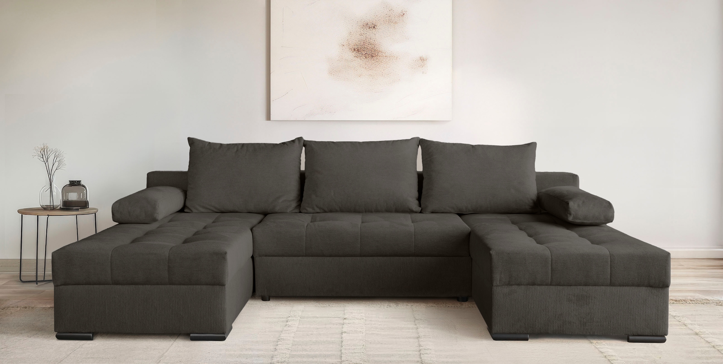 OTTO home Wohnlandschaft "Home System U-Form, von B: 269-352 cm wählbar, 6 günstig online kaufen