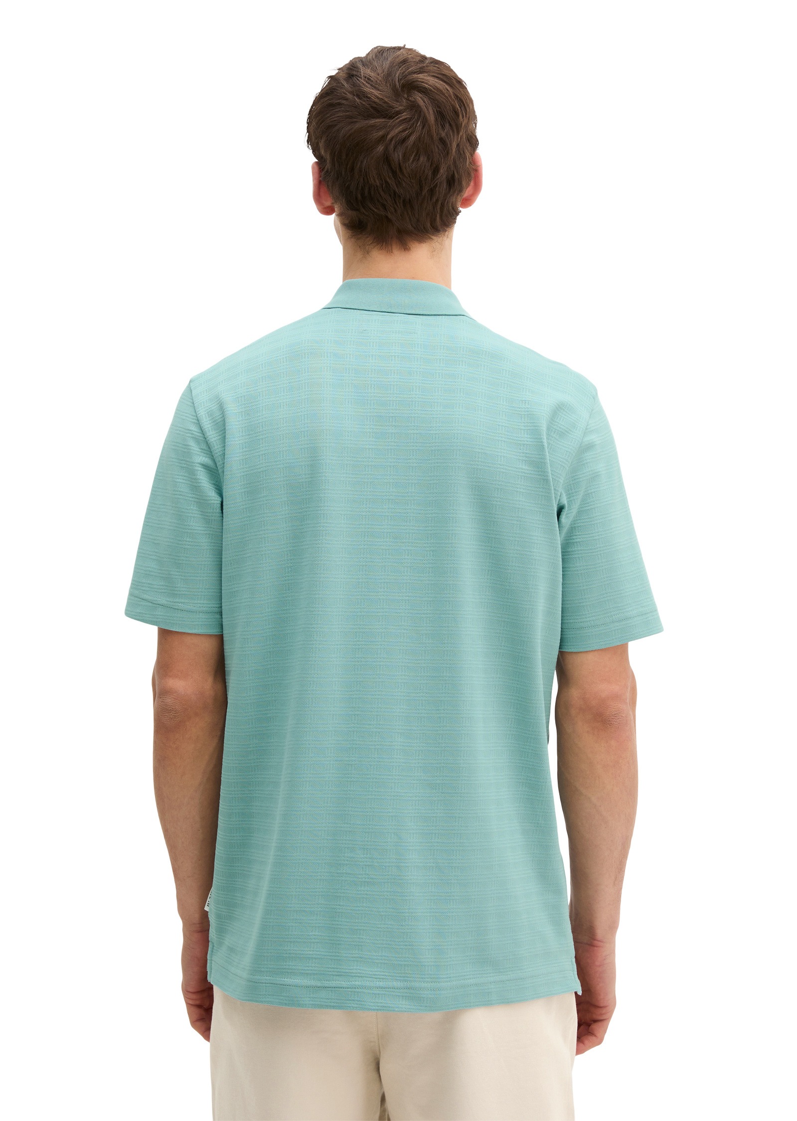 Marc O'Polo Poloshirt »im strukturierten Karo-Jacquard«