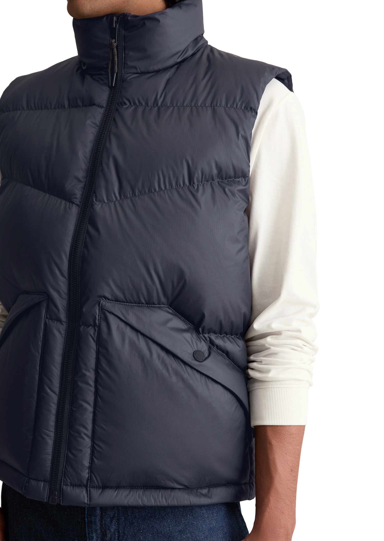 Marc O'Polo DENIM Steppweste »aus wasserabweisendem Performance Polyester«