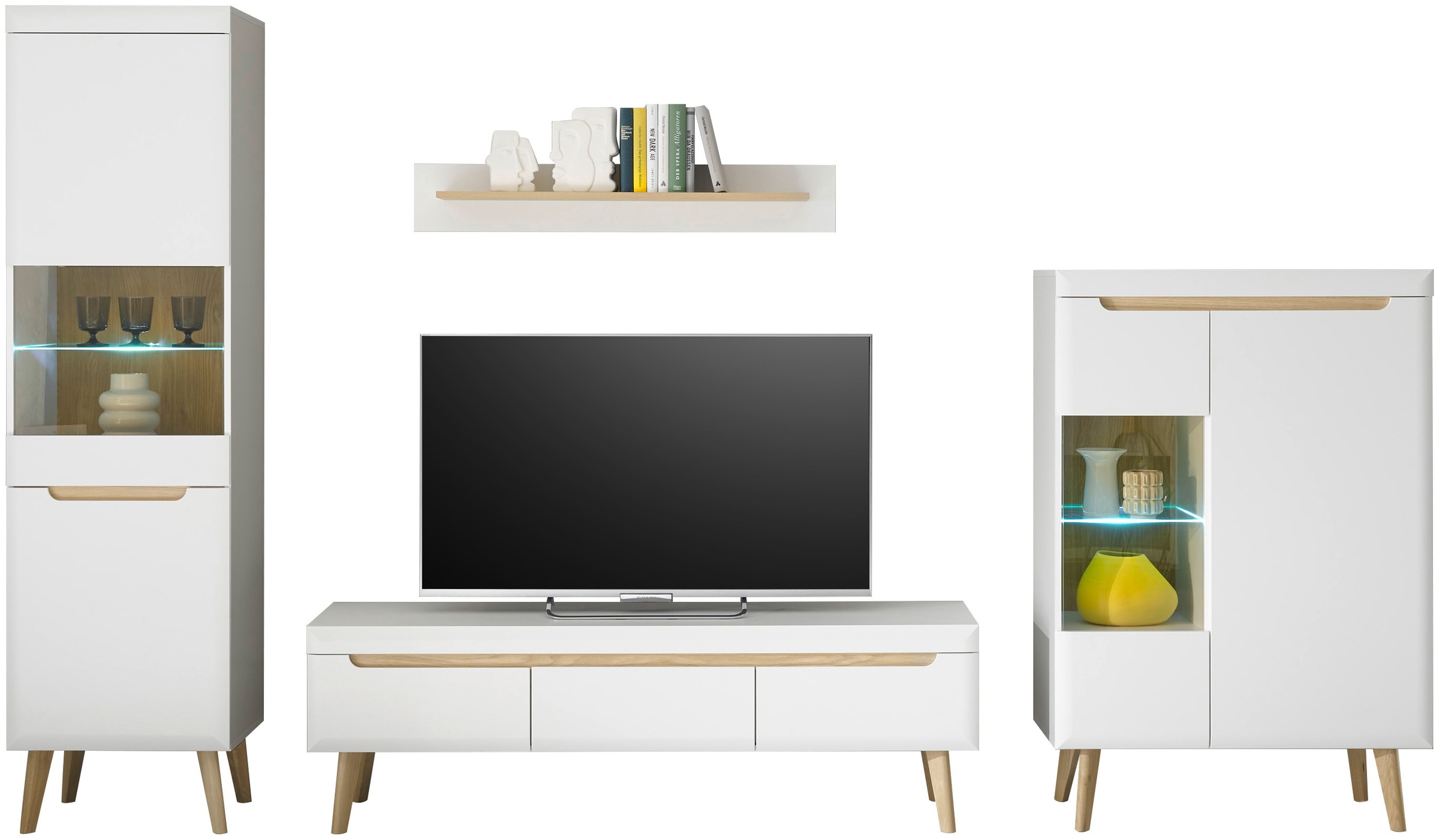 Thumbnail - INOSIGN Wohnwand "Torge, Anbauwand, Schrankwand, Mediawand, Wohnzimmer-Set" Set, 4 Stk. tlg.