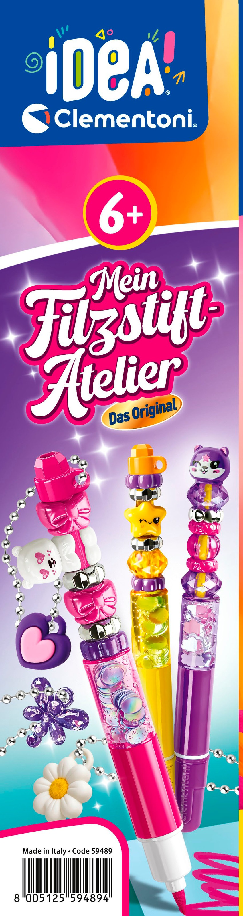 Clementoni® Kreativset »Idea, Mein Filzstift-Atelier« Made in Europe
