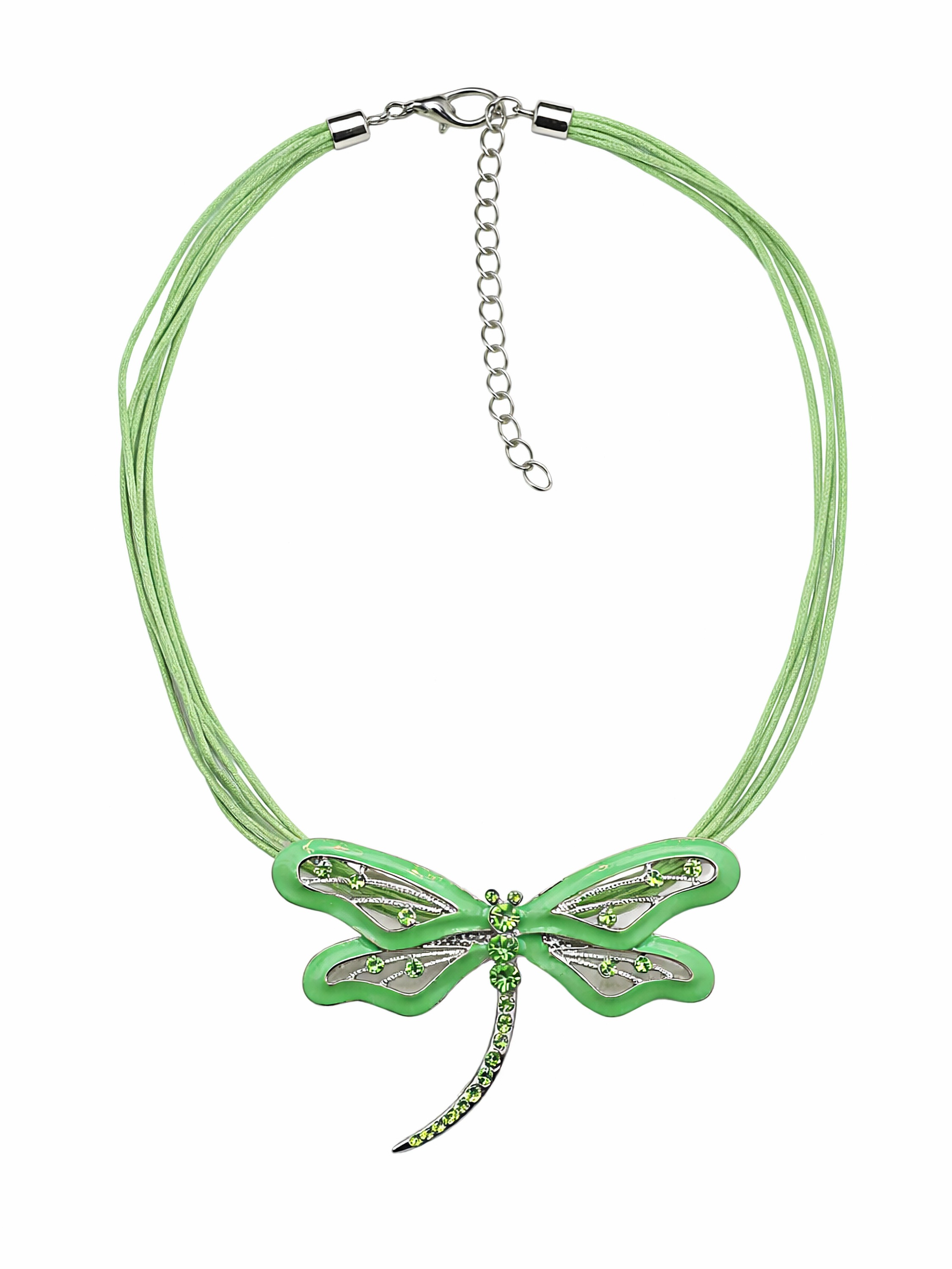 Collezione Alessandro Dragonfly Necklace Green Onesize