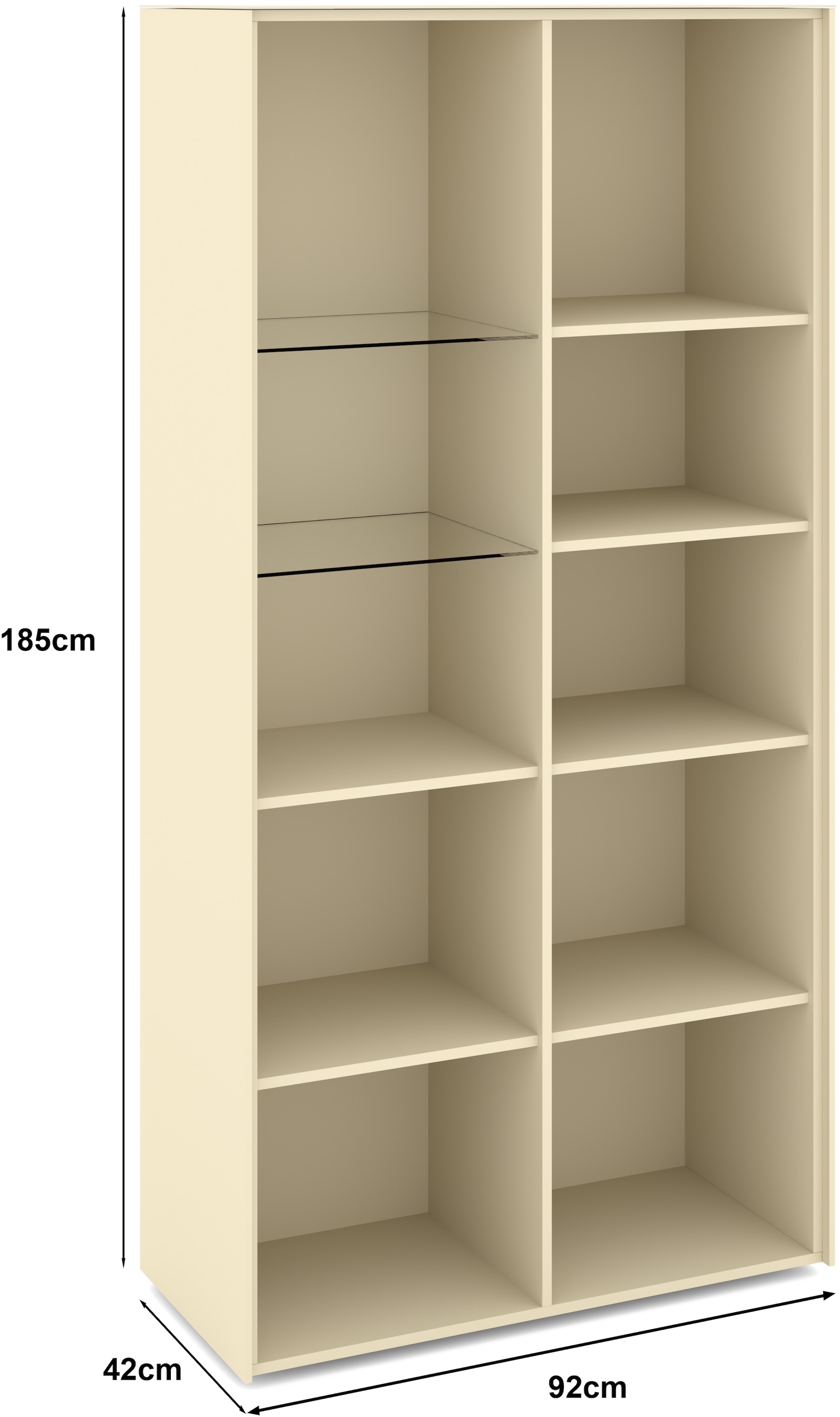 set one by Musterring Standvitrine »Reno« 1 Stk. tlg. Mit Gleitern und in verschiedenen Farben erhältlich
