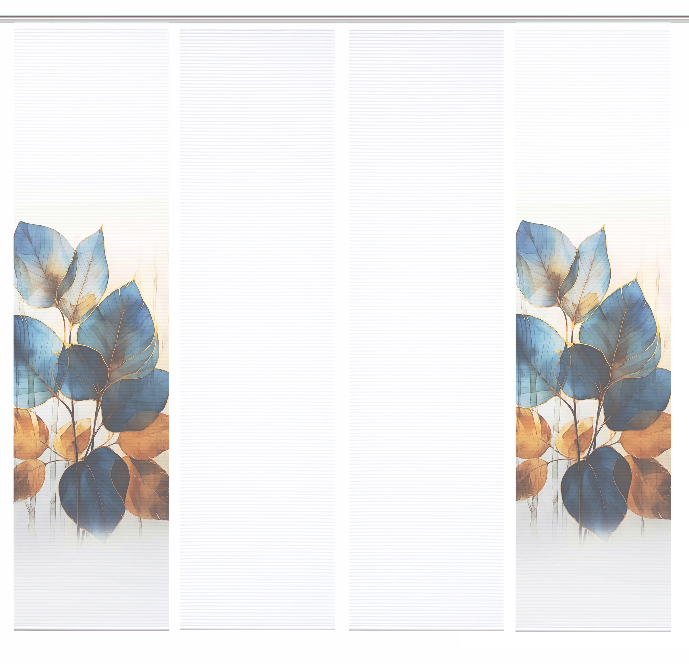 HOME in green Schiebegardine »THALIN« Paneelwagen 4 Stk. tlg. Bambusoptik, SET, recycelt, Digitaldruck