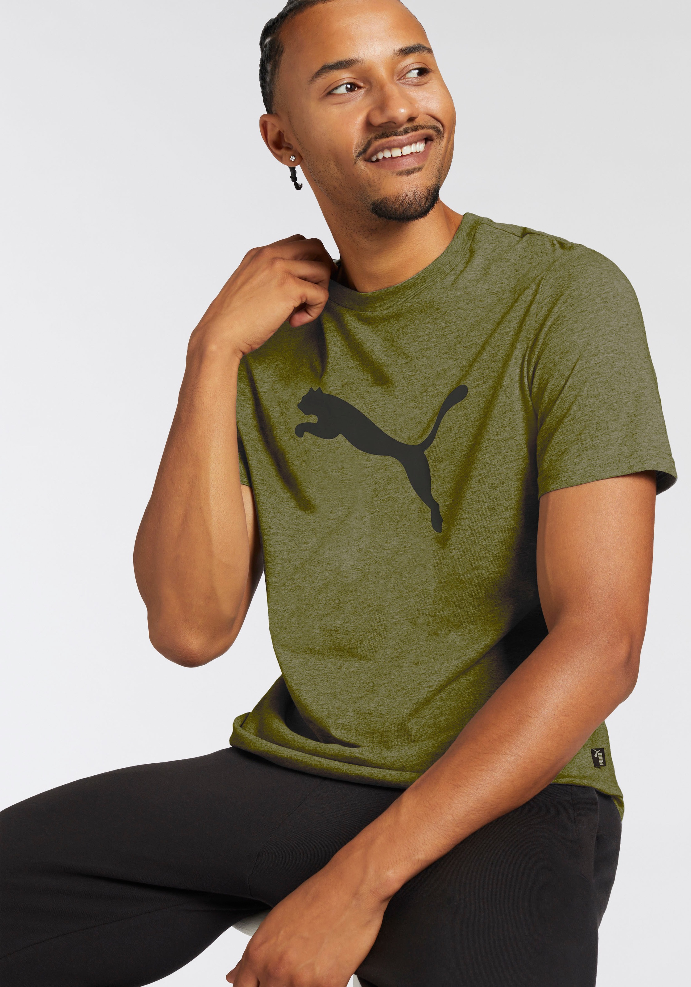 PUMA Trainingsshirt »TRAIN FAV HEATHER CAT TEE«