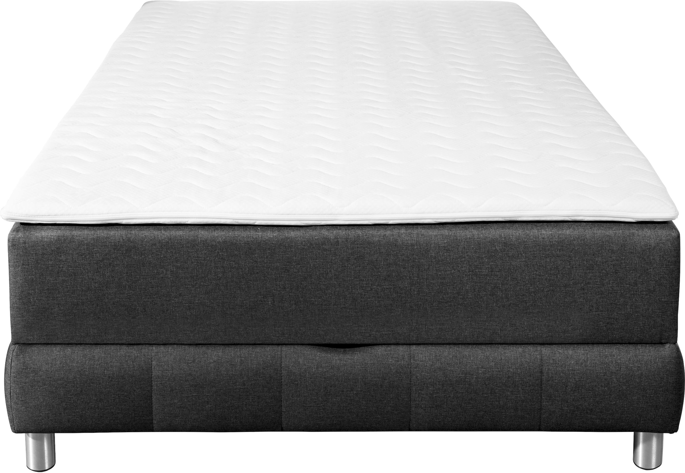 INOSIGN Boxspringbett »Vaasa«, für Dachschrägen geeignet, inkl. Bettkasten und Topper