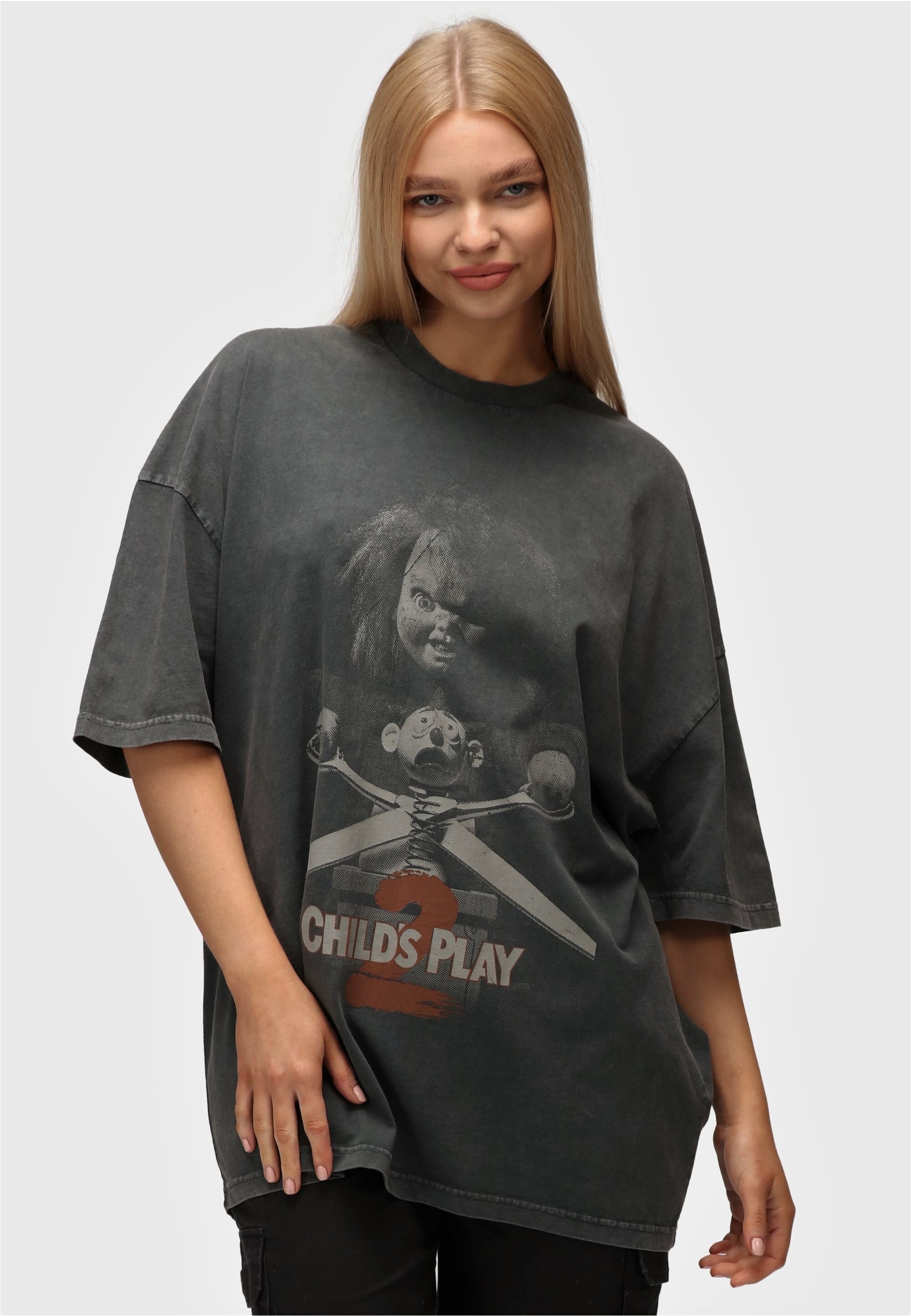 Recovered T-Shirt "Chucky 2 Childs Play", mit gruseligem Chucky-Print günstig online kaufen