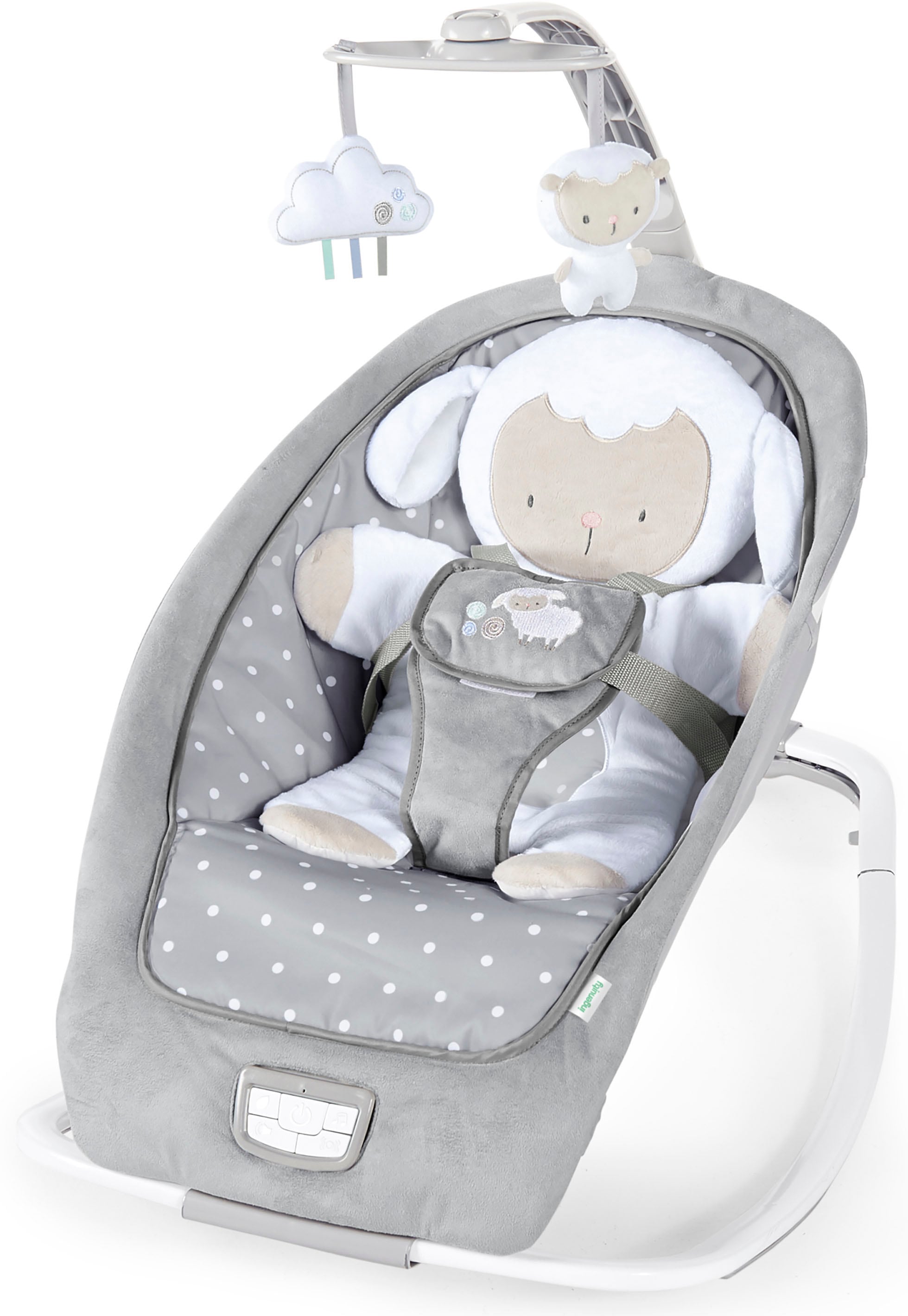 ingenuity Babywippe "Cuddle Lamb" bis 18 kg mit Vibration und Melodien günstig online kaufen