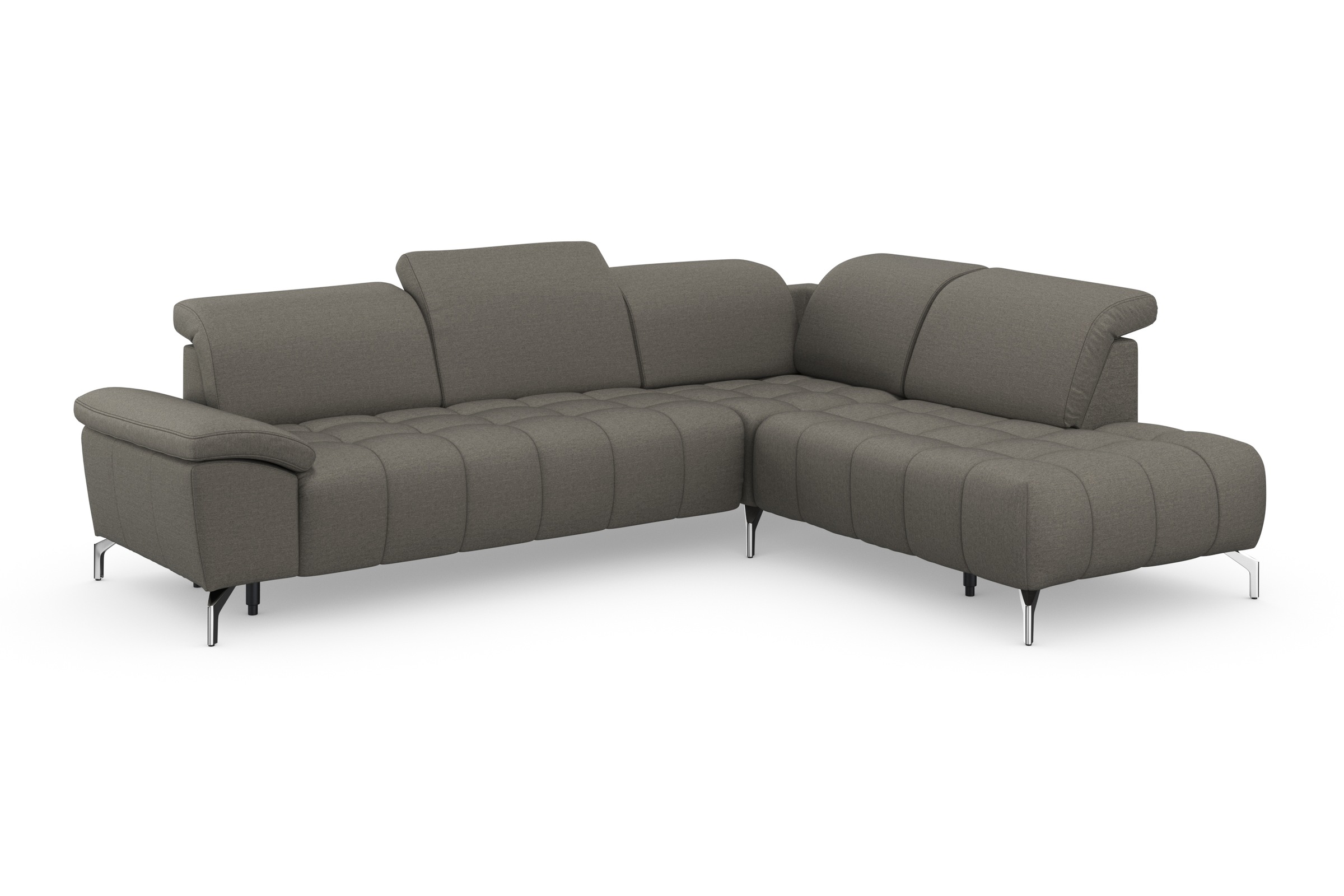 sit&more Ecksofa »Cool L-Form«, wahlweise mit Kopfteilverstellung und Vorziehsitz, motorisch